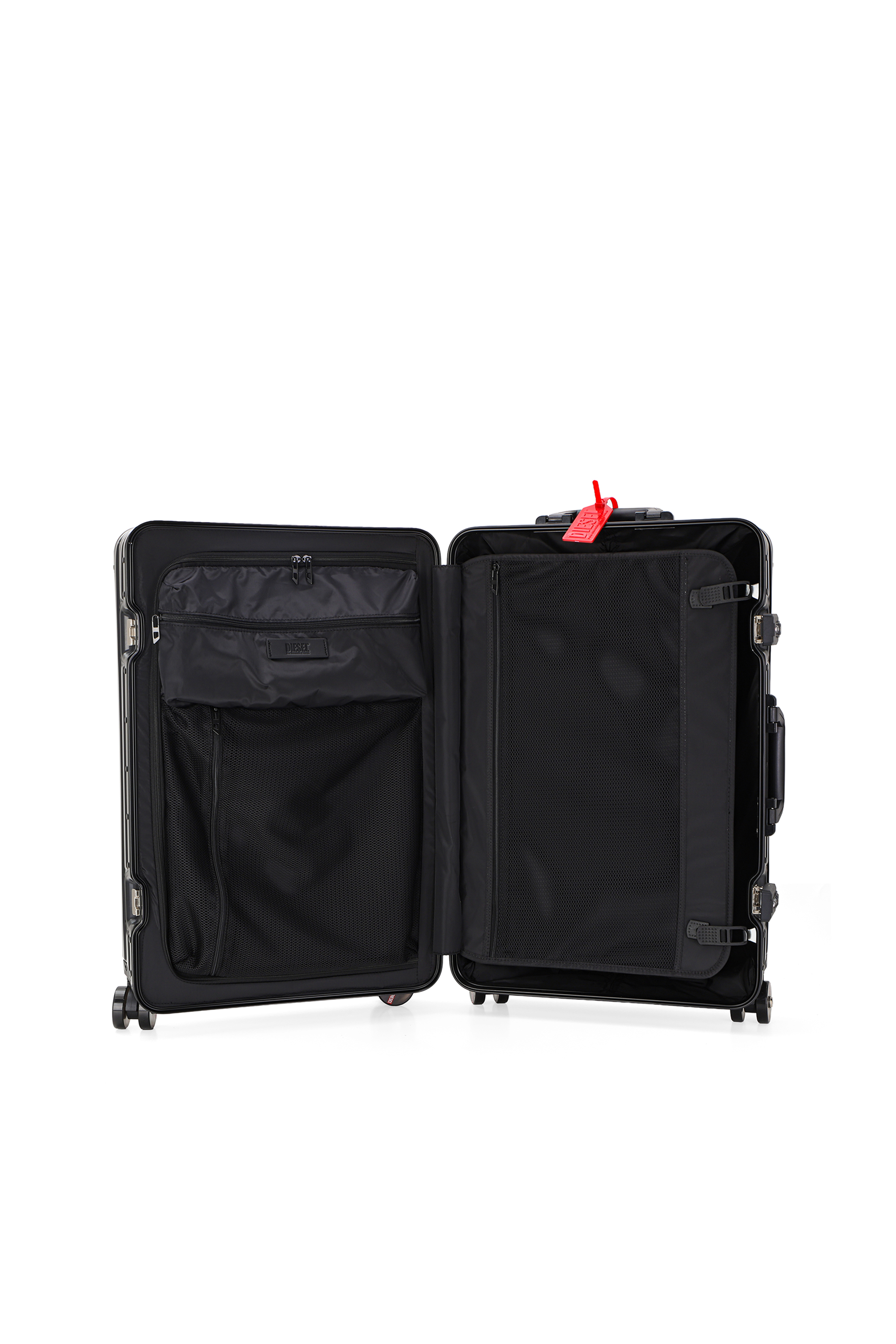 Diesel - DIESEL ALUMINUM TROLLEY- DSL002, Valise en aluminium taille M Mixte in Noir - 4