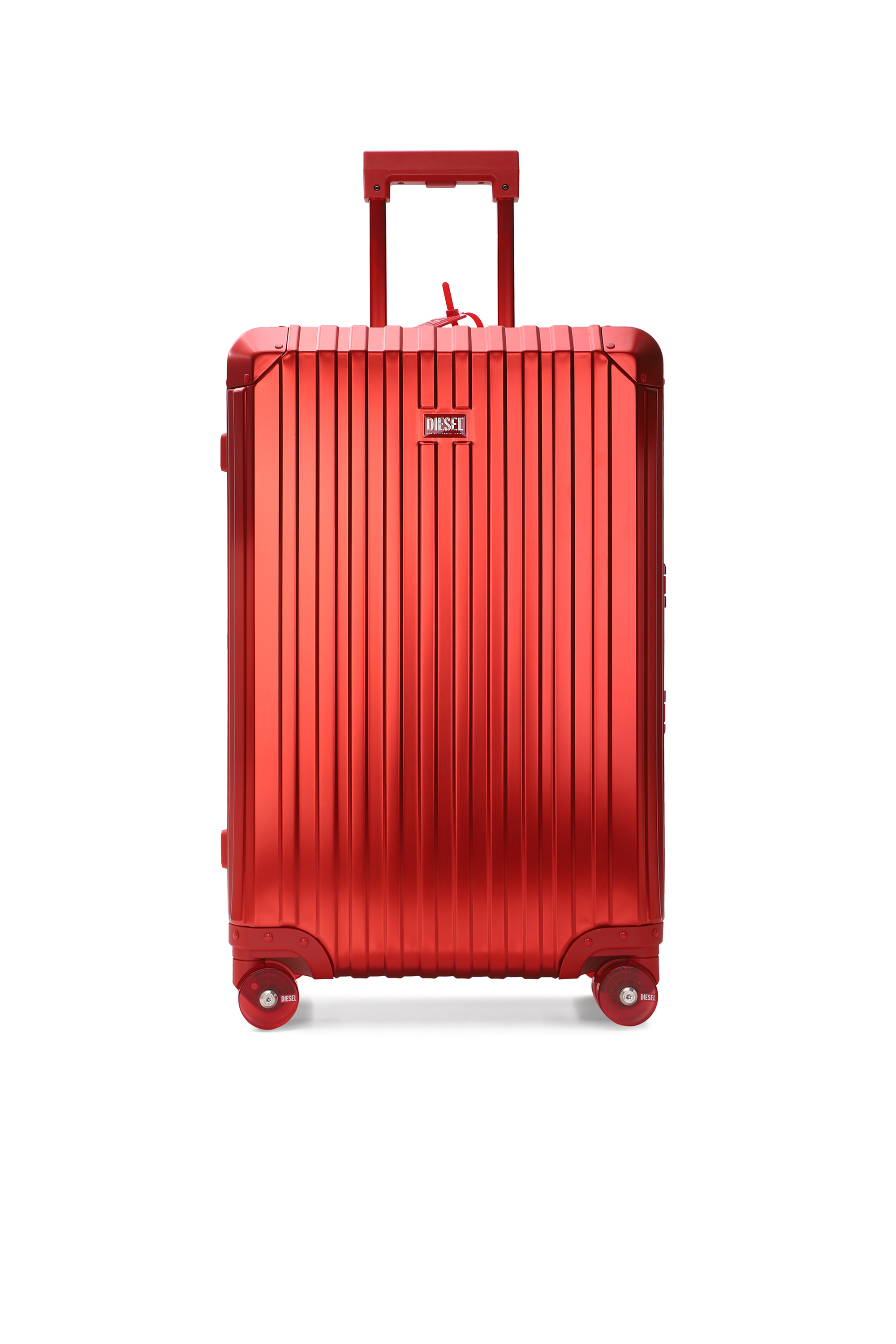 Diesel - DIESEL ALUMINUM TROLLEY- DSL002, Valise en aluminium taille M Mixte in Rouge - 1