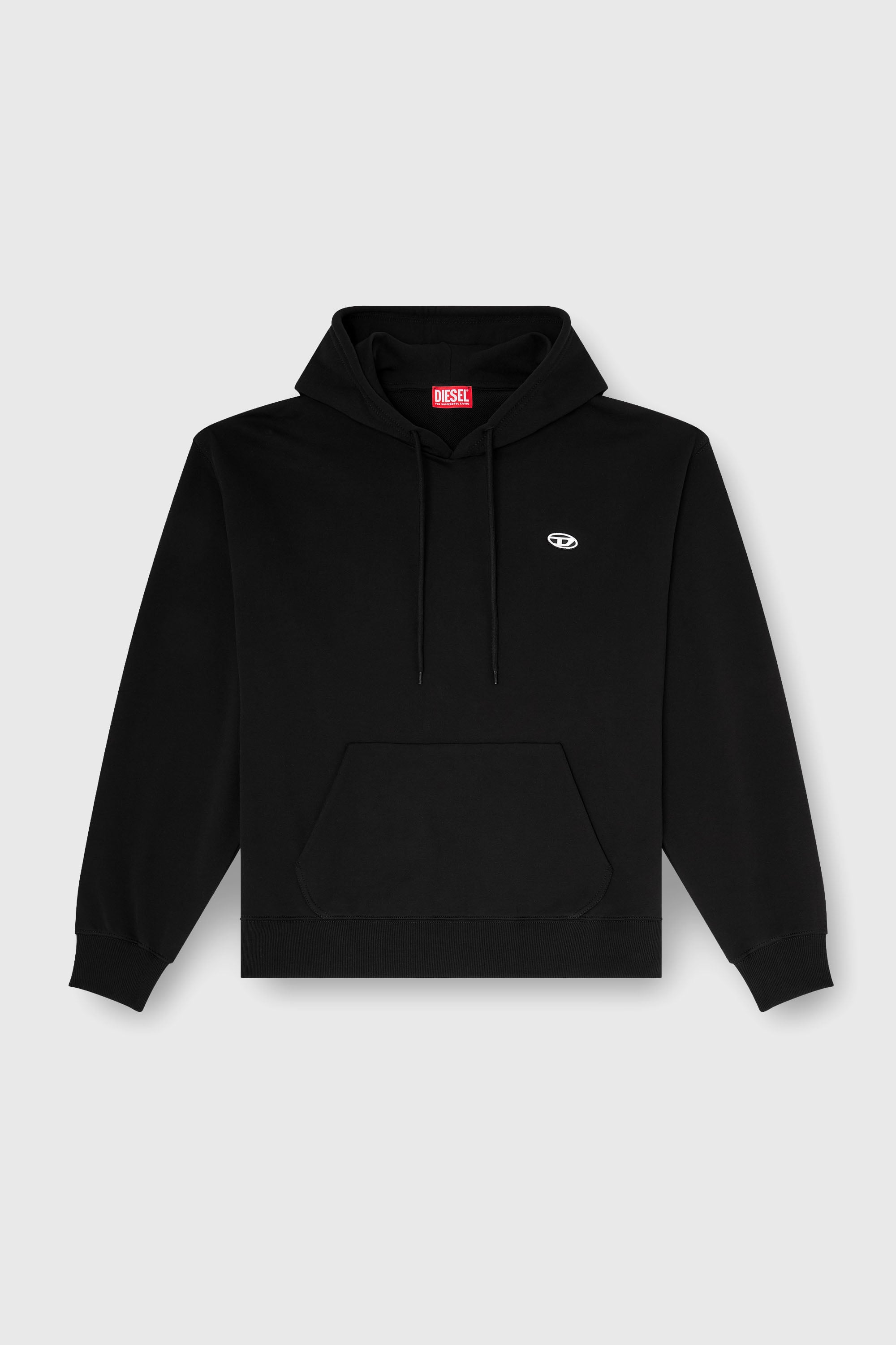 Diesel - S-LUK-H-MOON-T92, Sweat &agrave; capuche avec logo Oval D Homme in Noir - 2