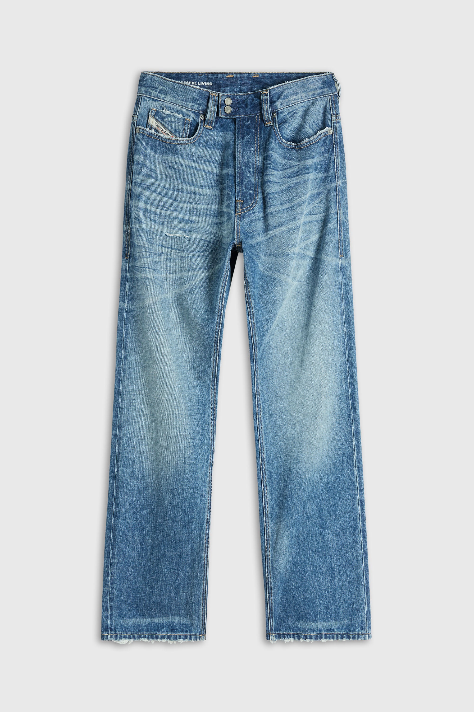 Diesel - Relaxed Jeans 1980 D-Eeper 0DLDC Uomo, Blu medio - Image 2