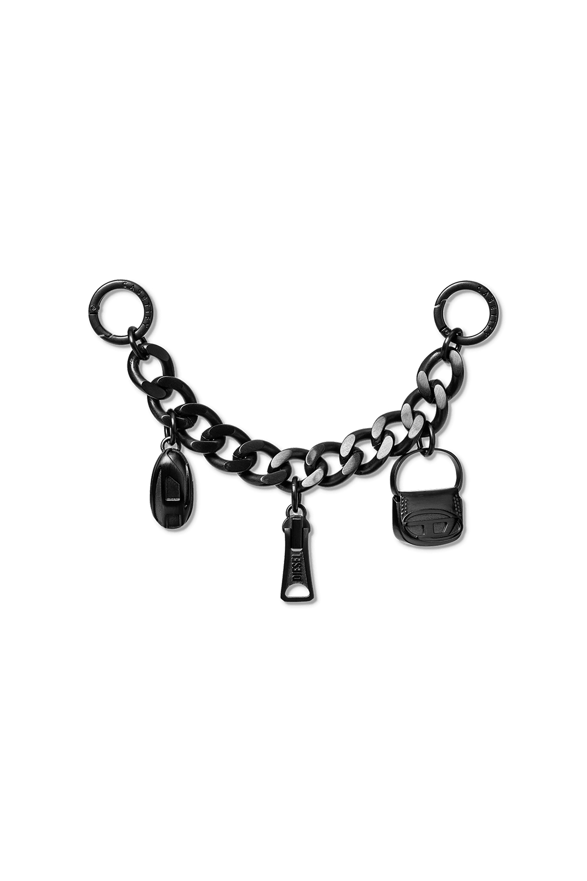 Diesel - 60375 CASETIFY  CHARMS CHAIN, Unisex Anhänger Dick Gun Metal in Schwarz - 1