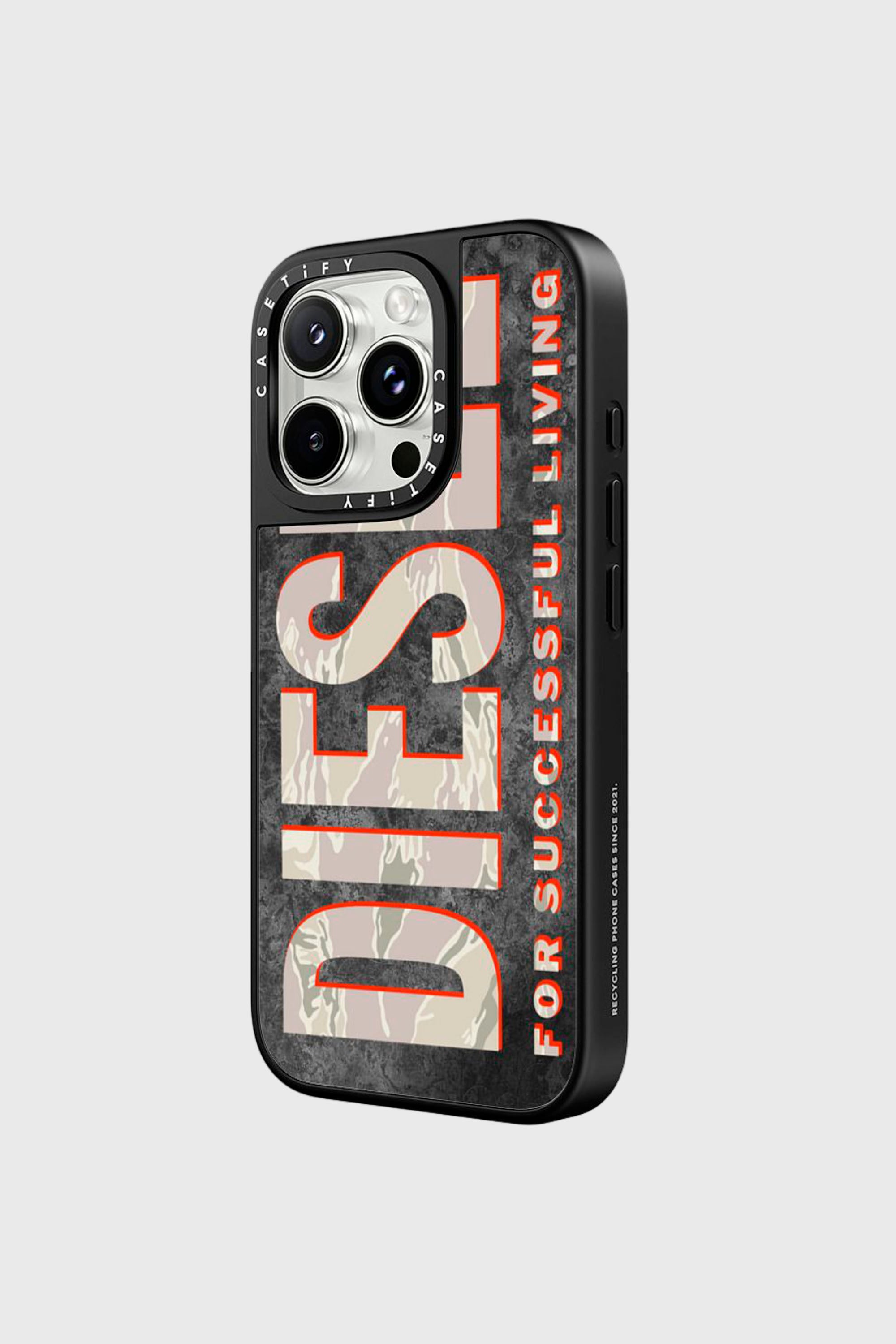 Diesel - 60331 CASETIFY MOULDED CASE, Unisex MagSafe Tarn-H&uuml;lle iPhone 16 Pro Max in Braun/Weiss - 2