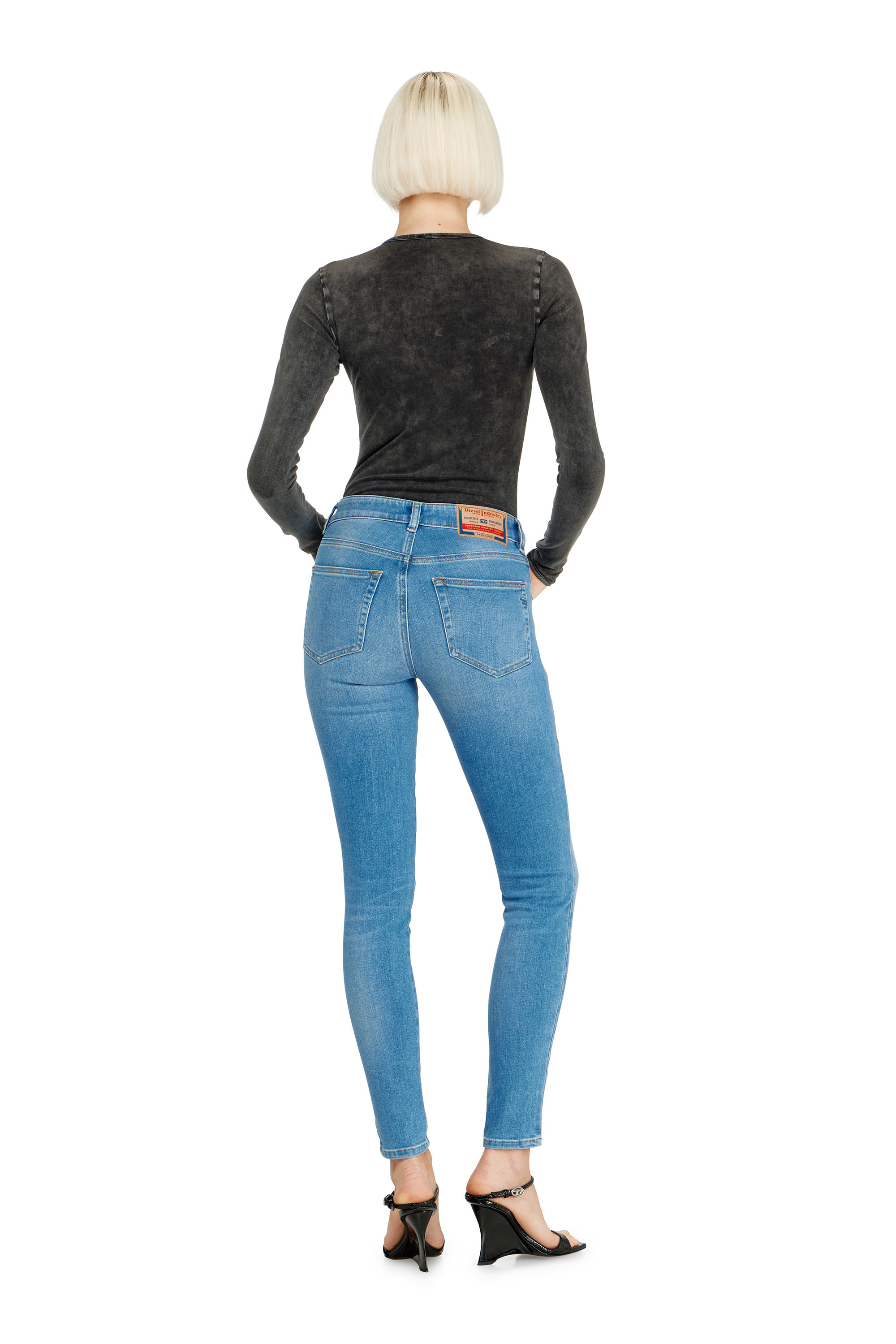 Diesel - Damen Skinny Jeans 2017 Slandy 09L94, Hellblau - 3