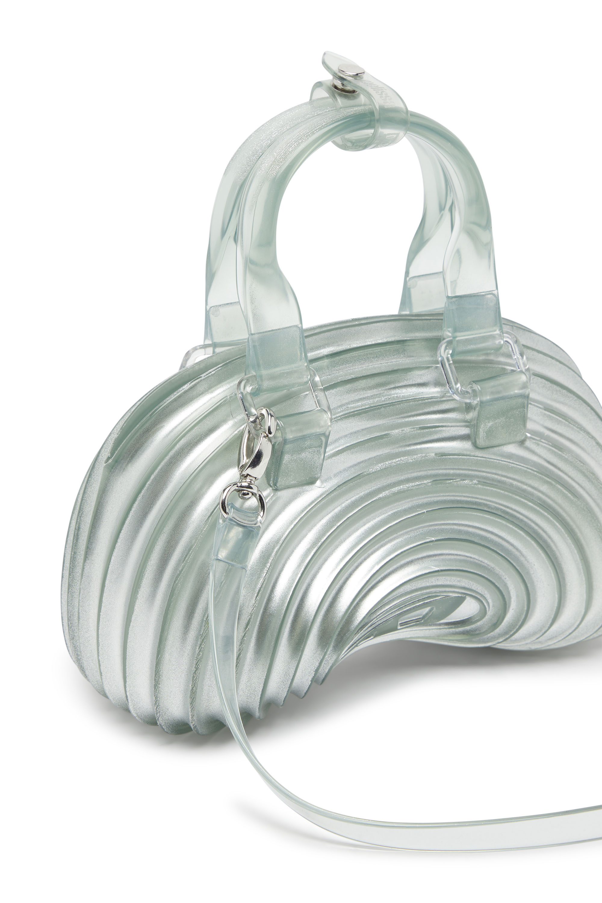 Diesel - MELISSA QUANTUM DOME, Damen Quantum Dome &ndash; Handtasche aus Melflex&reg; in Silber - 6