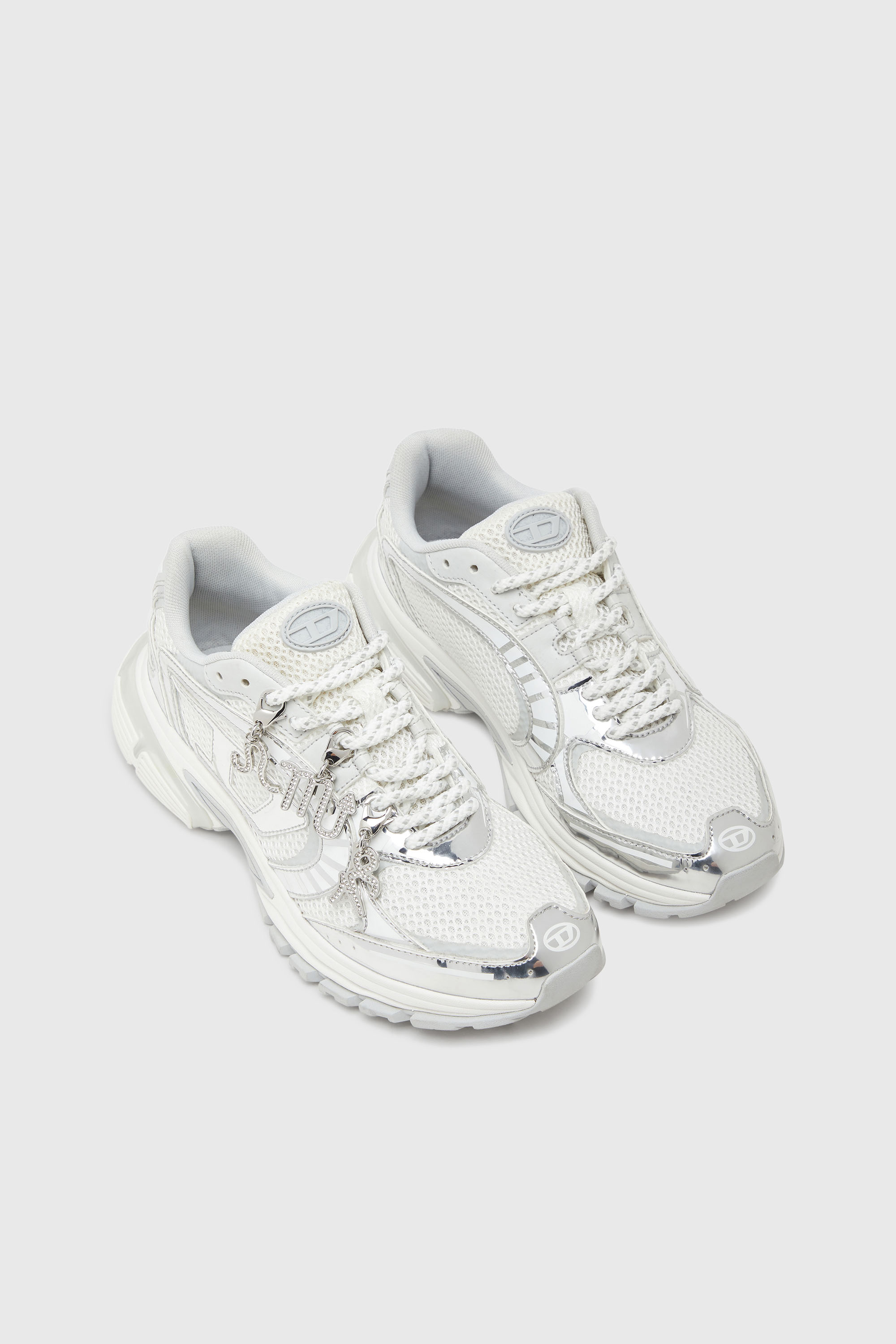 Diesel - CHARM CAPRICORN, Unisex Metallanh&auml;nger Steinbock mit Strasssteinen in Silber - 2