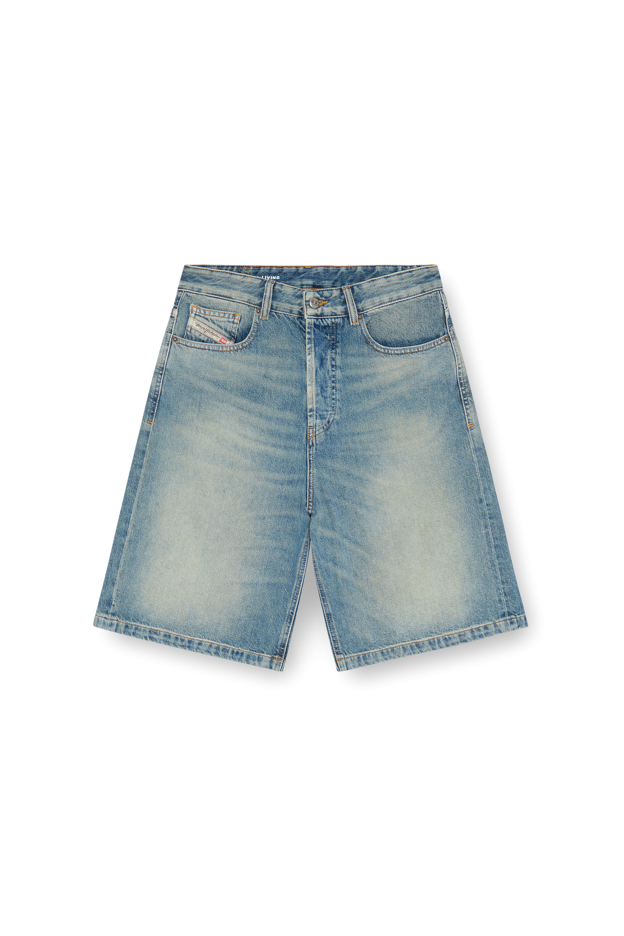 Diesel - DE-SIRE-SHORT, Woman Denim shorts in Blue - Image 3