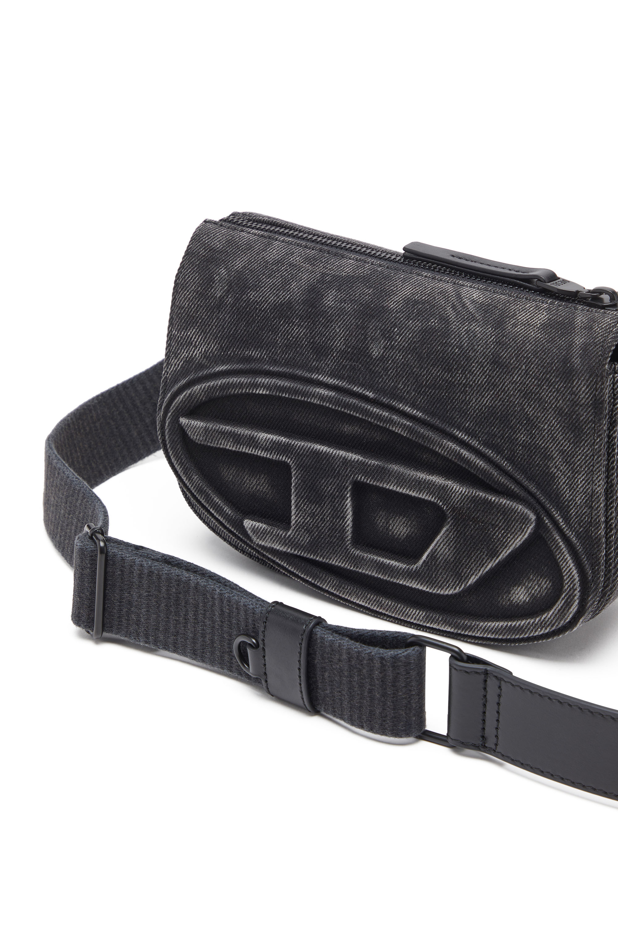 Diesel - 1DR CAMERA BAG, 1DR-Camera bag in denim stonewashed Unisex in Nero - 5