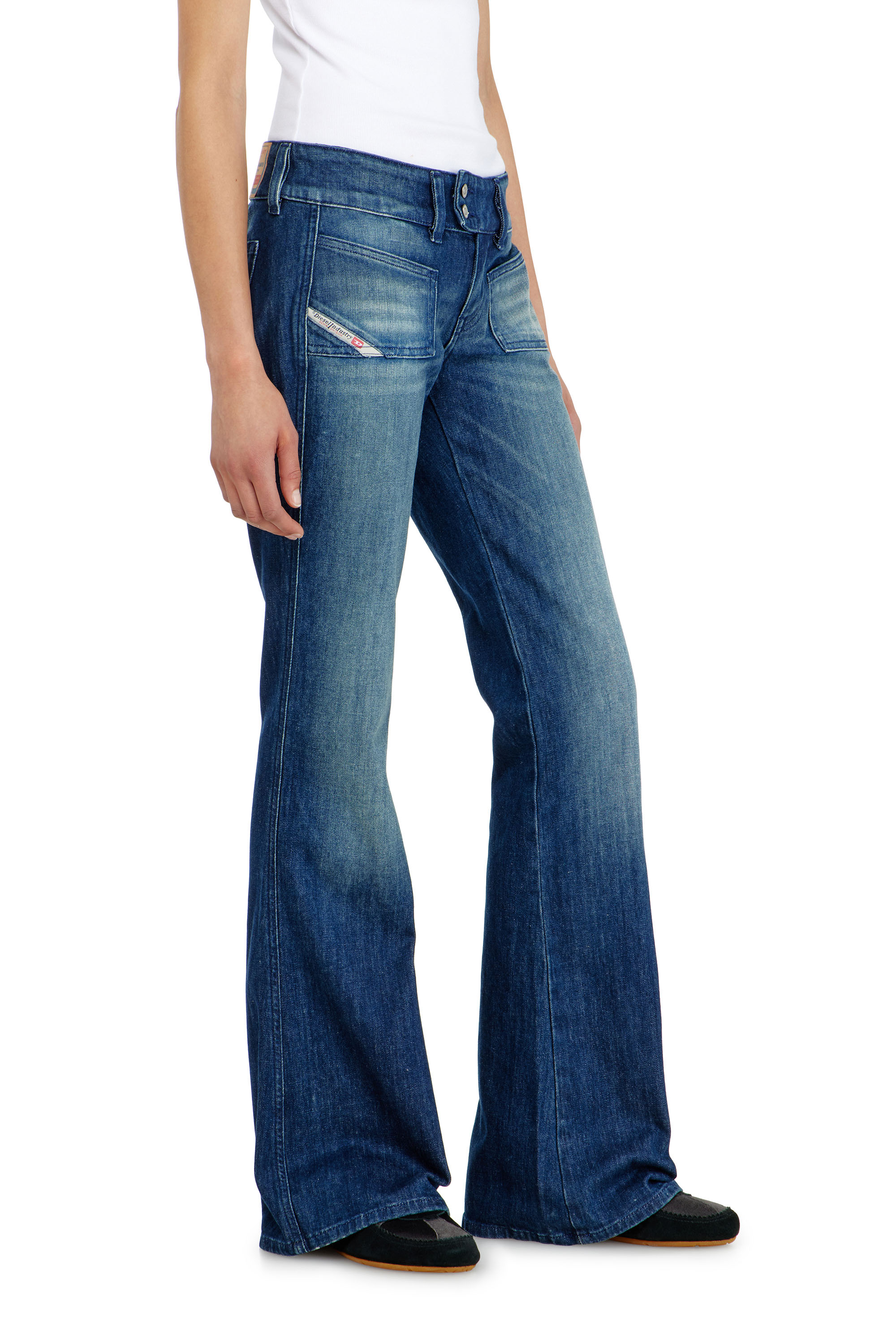 Diesel - Damen Bootcut Jeans D-Hush 0KBBR, Dunkelblau - 7