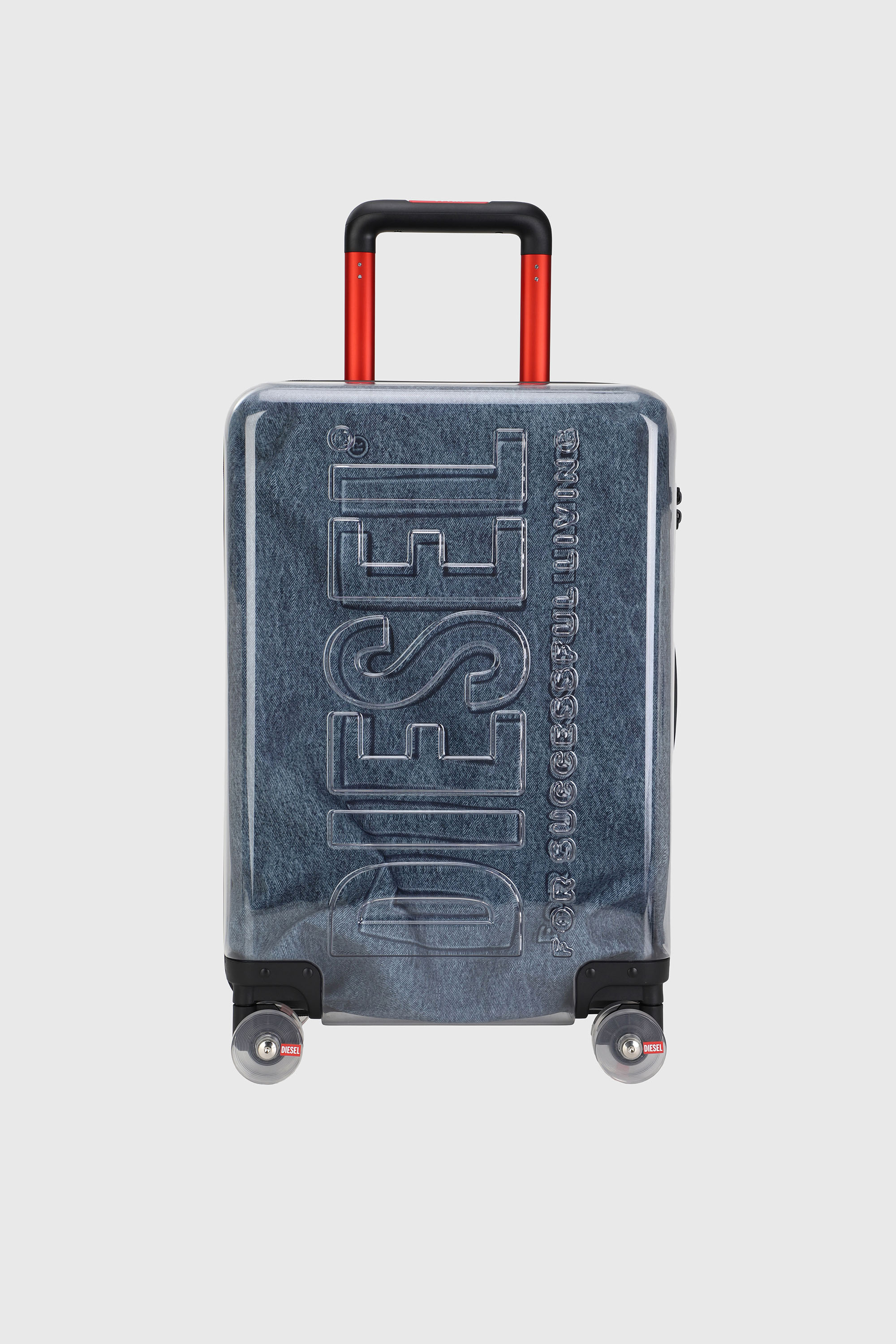 Diesel - LU0036 HARD LUGGAGE - DSL009, Valigia con logo trasparente taglia S Unisex in Blu - 1