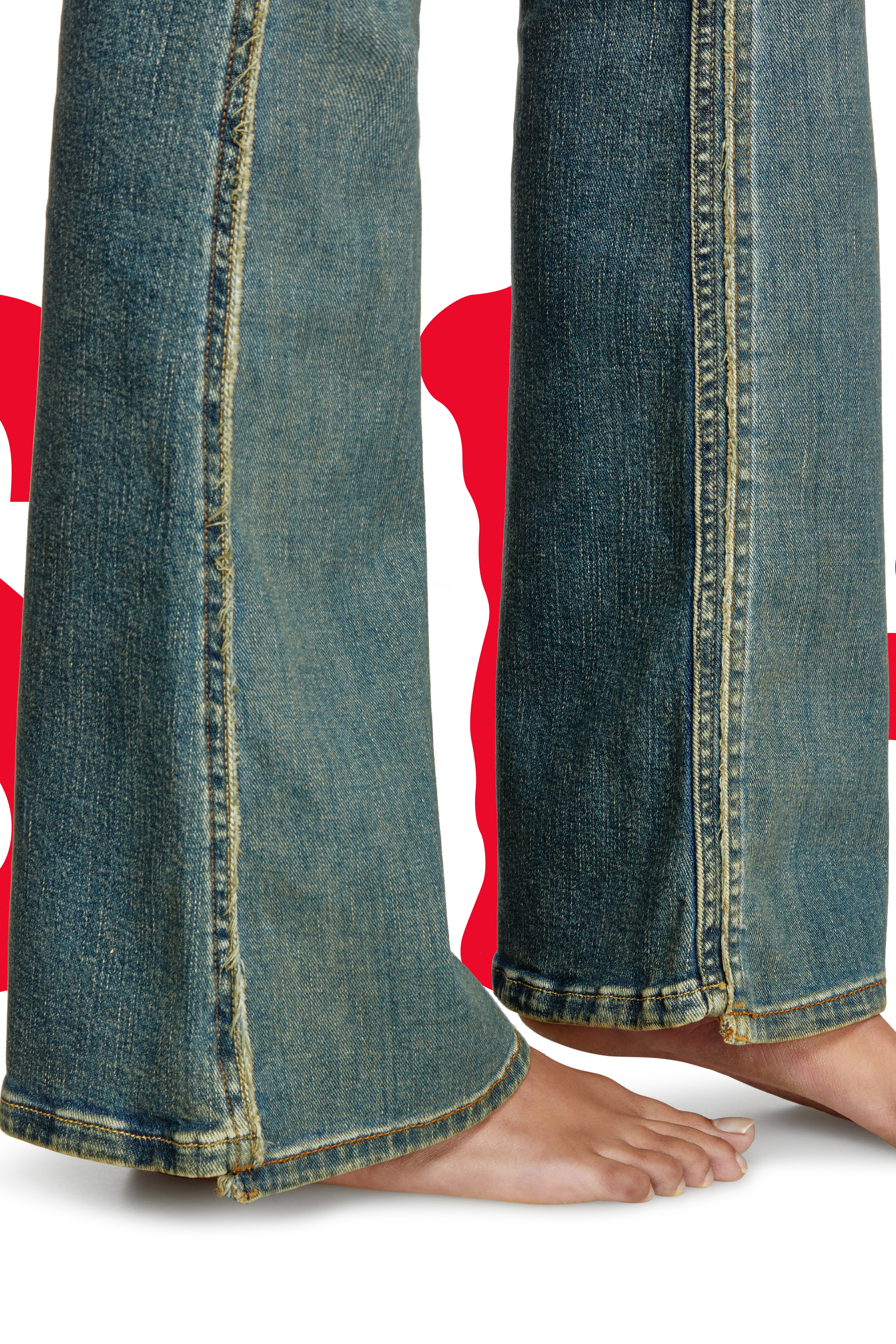 Regular Jeans Dieseloves 01 09N01, Bleu Foncé Diesel - Regular Jeans Dieseloves 01 09N01 Femme, Bleu Foncé - Image 5