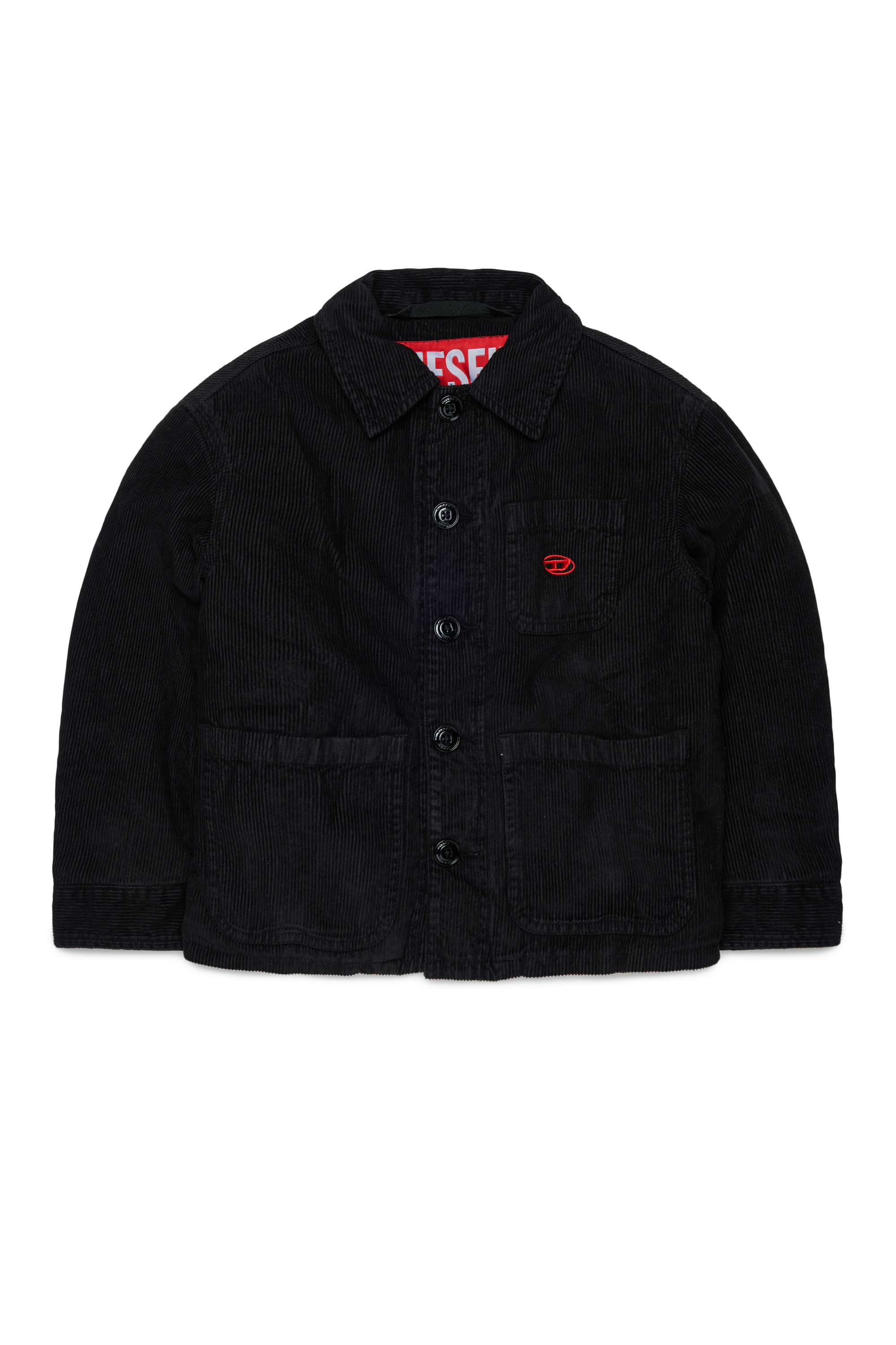 Diesel - JMILL, Giacca camicia in velluto a coste Uomo in Nero - 1