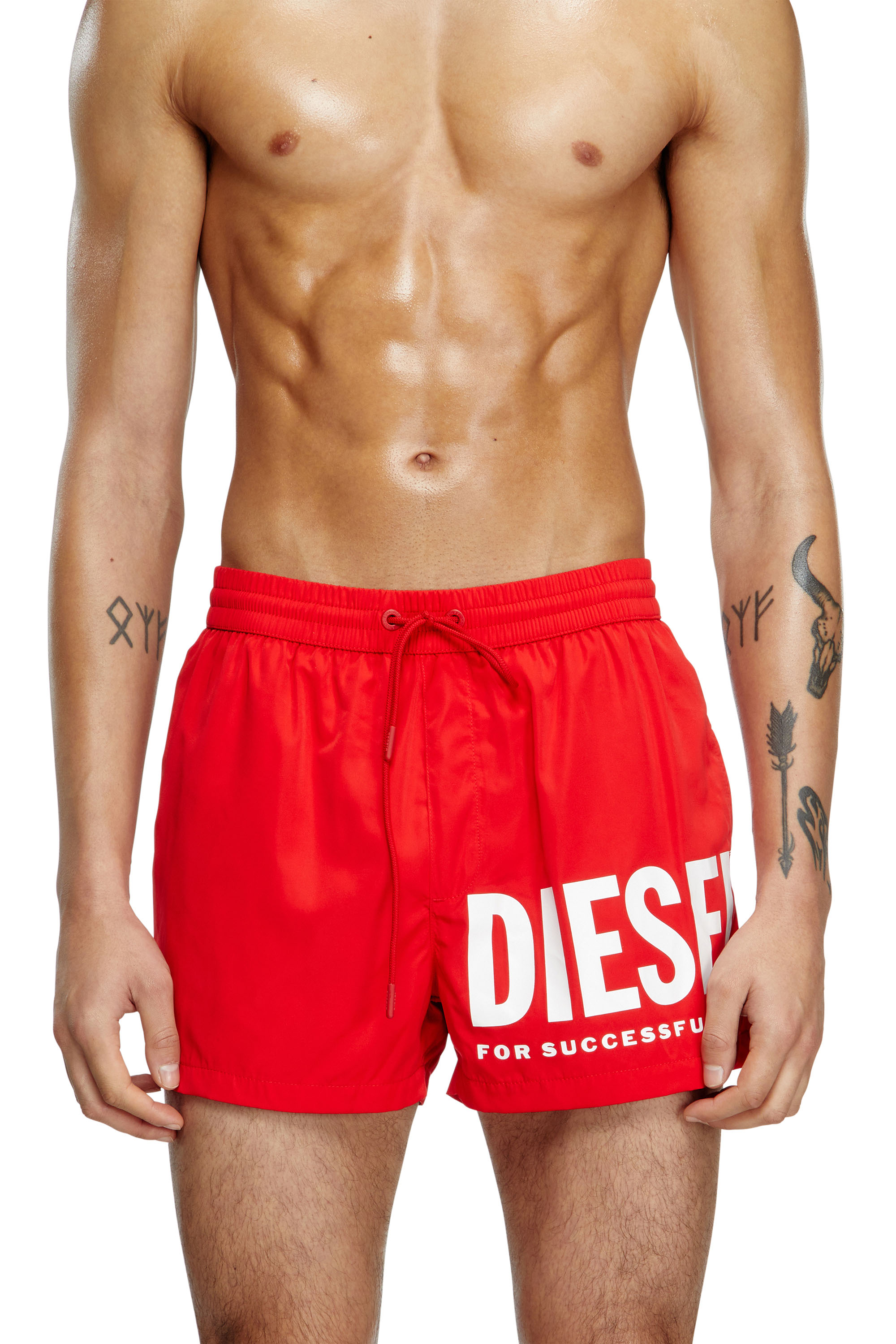 Diesel - MARIO-34-D-CORE, Short de bain avec logo imprimé Homme in Polychrome - 2