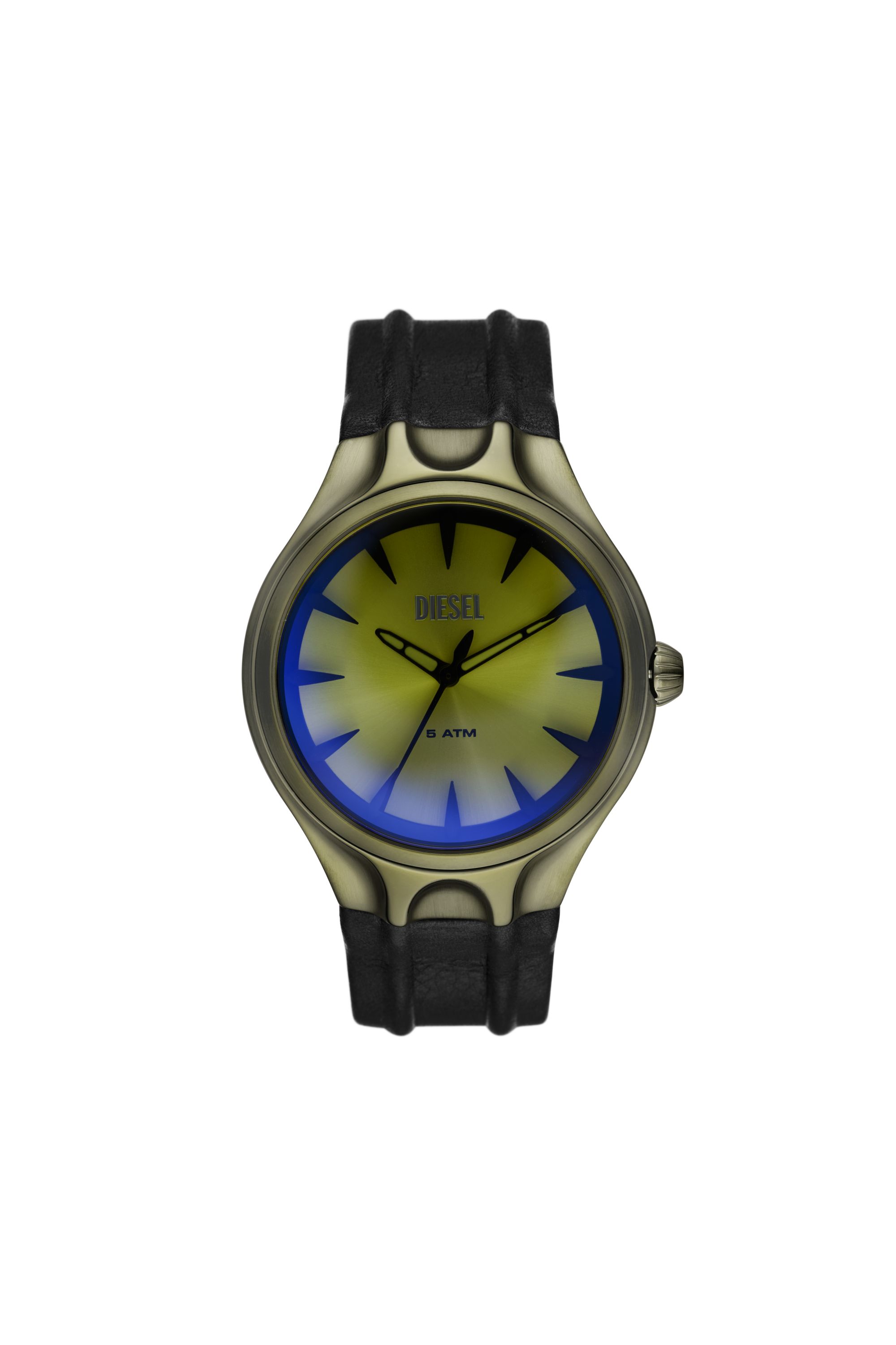 Diesel - DZ2218 WATCH, Orologio Streamline a tre lancette con cinturino in pelle nera Uomo in Multicolor - 1