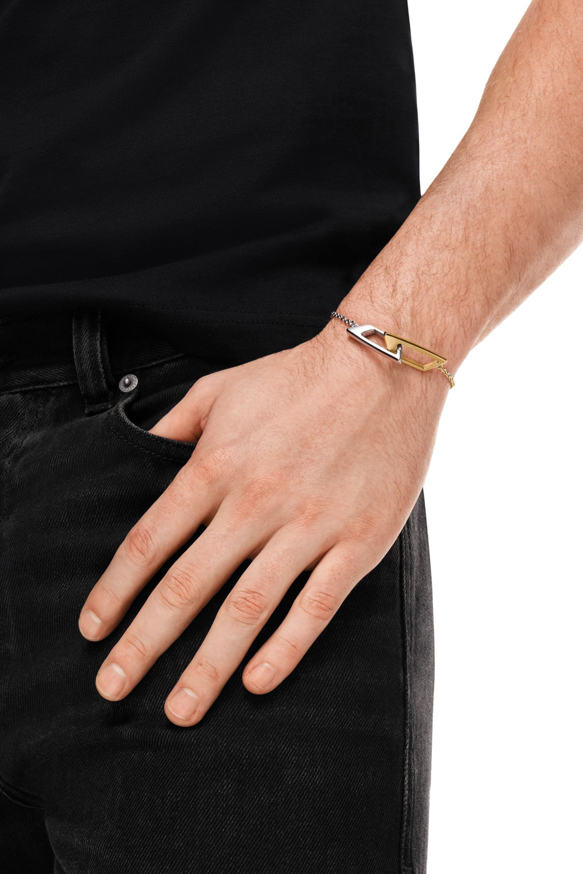 Diesel - DX1686931  JEWELLERY, Unisex Armband aus Edelstahl in Silber/Gold - 5