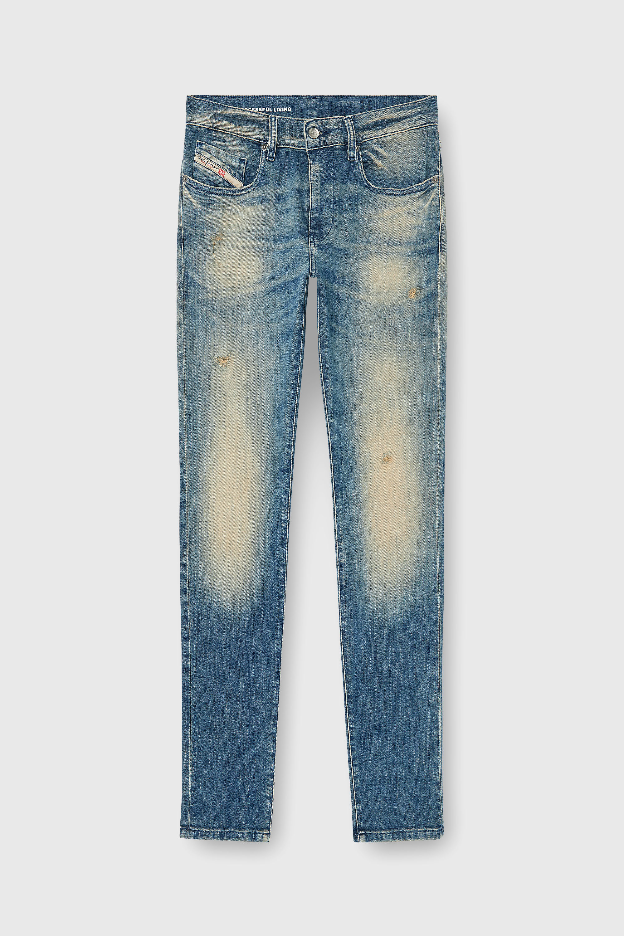 Diesel - Herren Slim Jeans 2019 D-Strukt 0KBBW, Mittelblau - 6