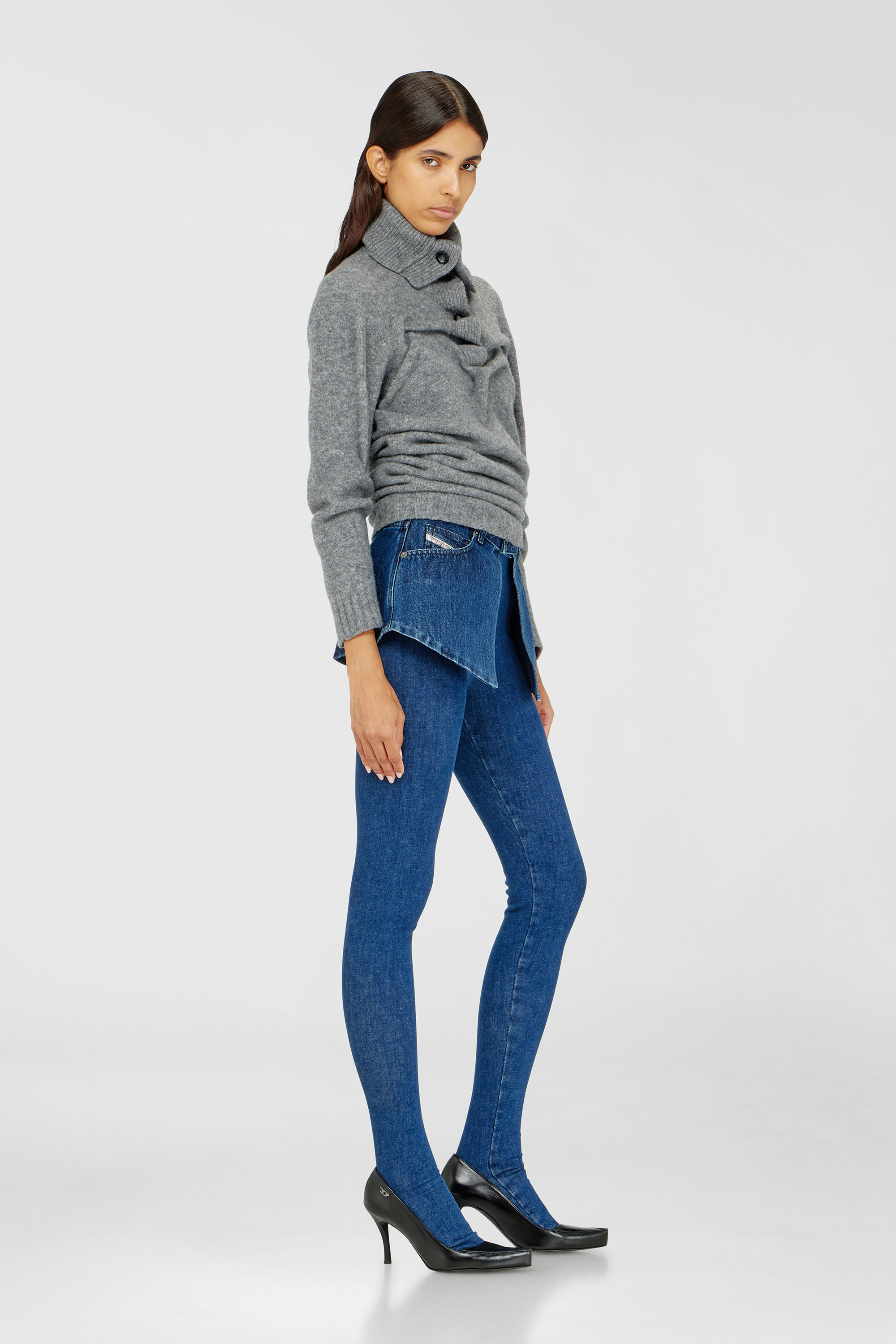 Diesel - Skinny Jeans D-Spika 09R31 Donna, Blu Scuro - Image 2