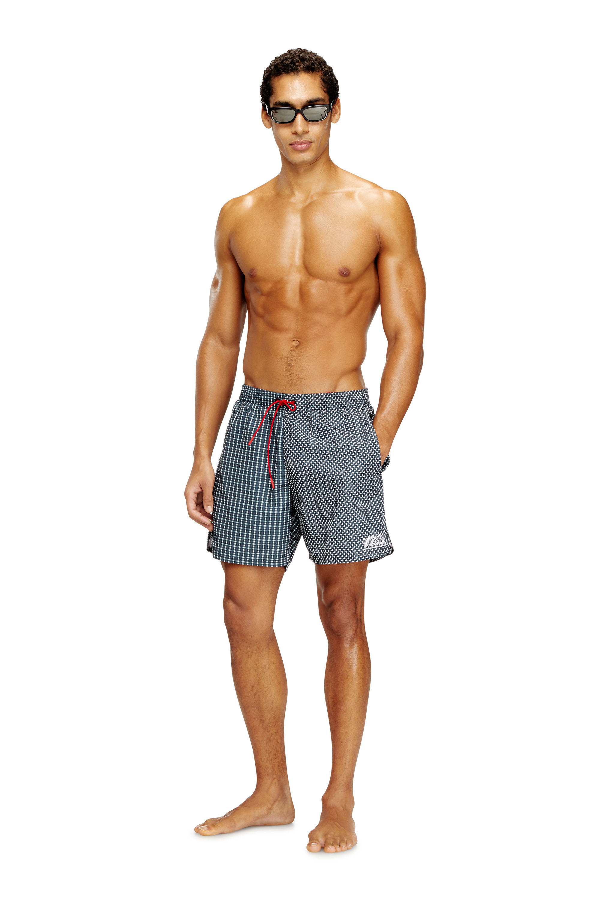 Diesel - SPORT-41-D-CORE, Herren Badeshorts mit gemischten Mustern in null - 1