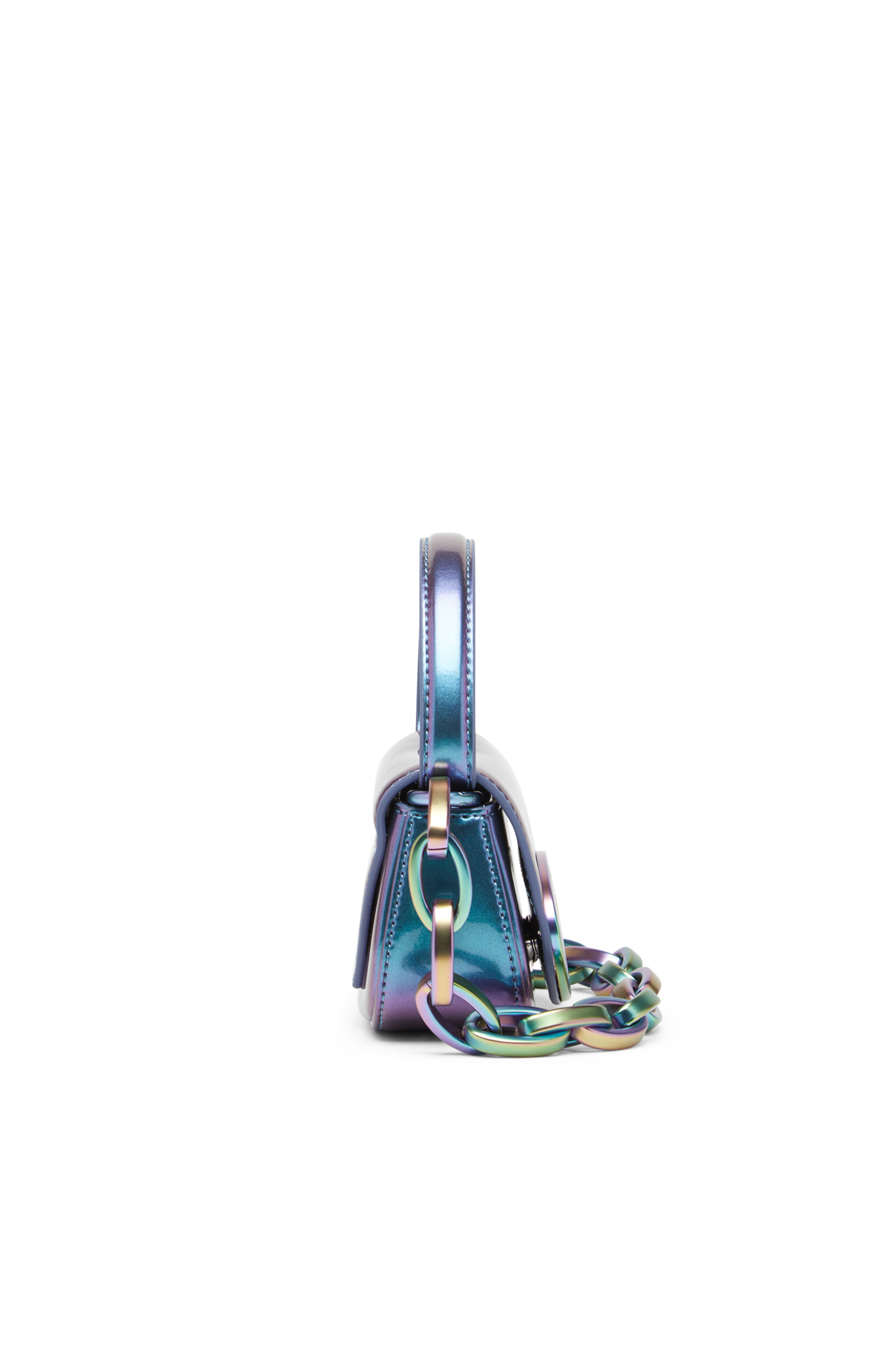 Diesel - 1DR XS, Woman 1DR XS-Iconic iridescent mini bag in Blue - Image 3