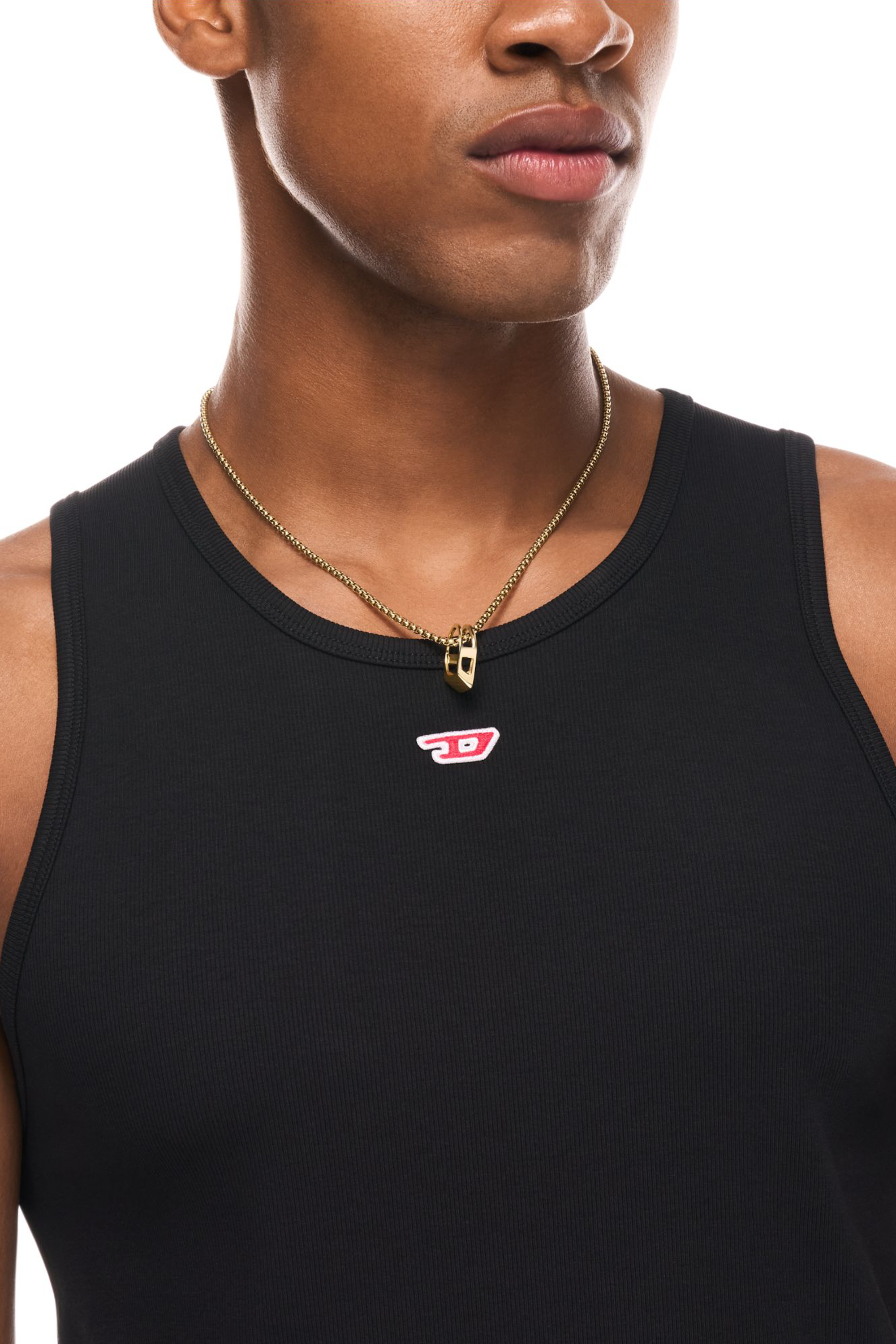 Diesel - DX1670710 JEWELLERY, Collana con pendente in acciaio inox Unisex in Oro - 4