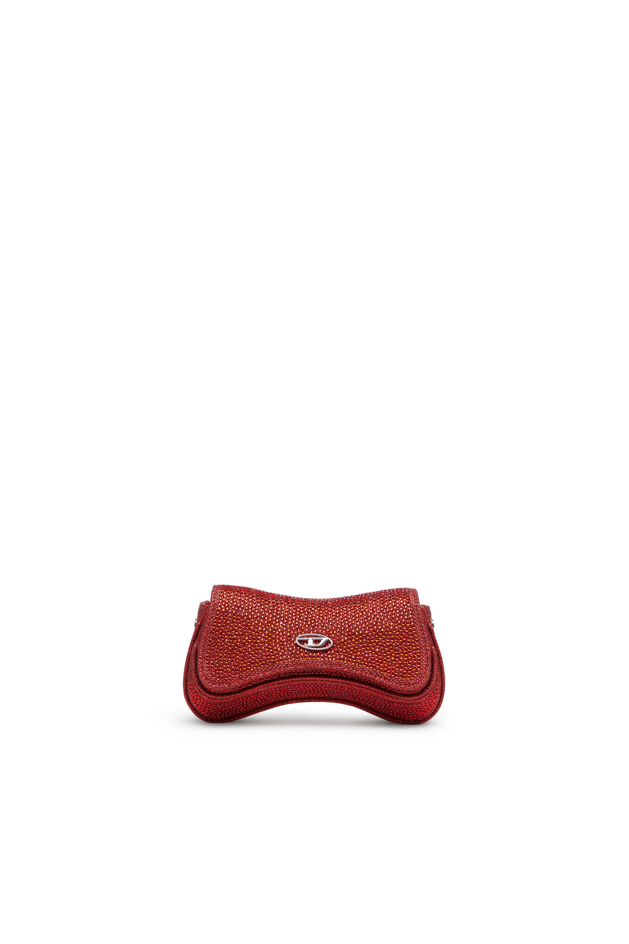 Diesel - PLAY CROSSBODY XS, Play-Petit sac &agrave; bandouli&egrave;re avec cristaux Femme in Rouge - 1
