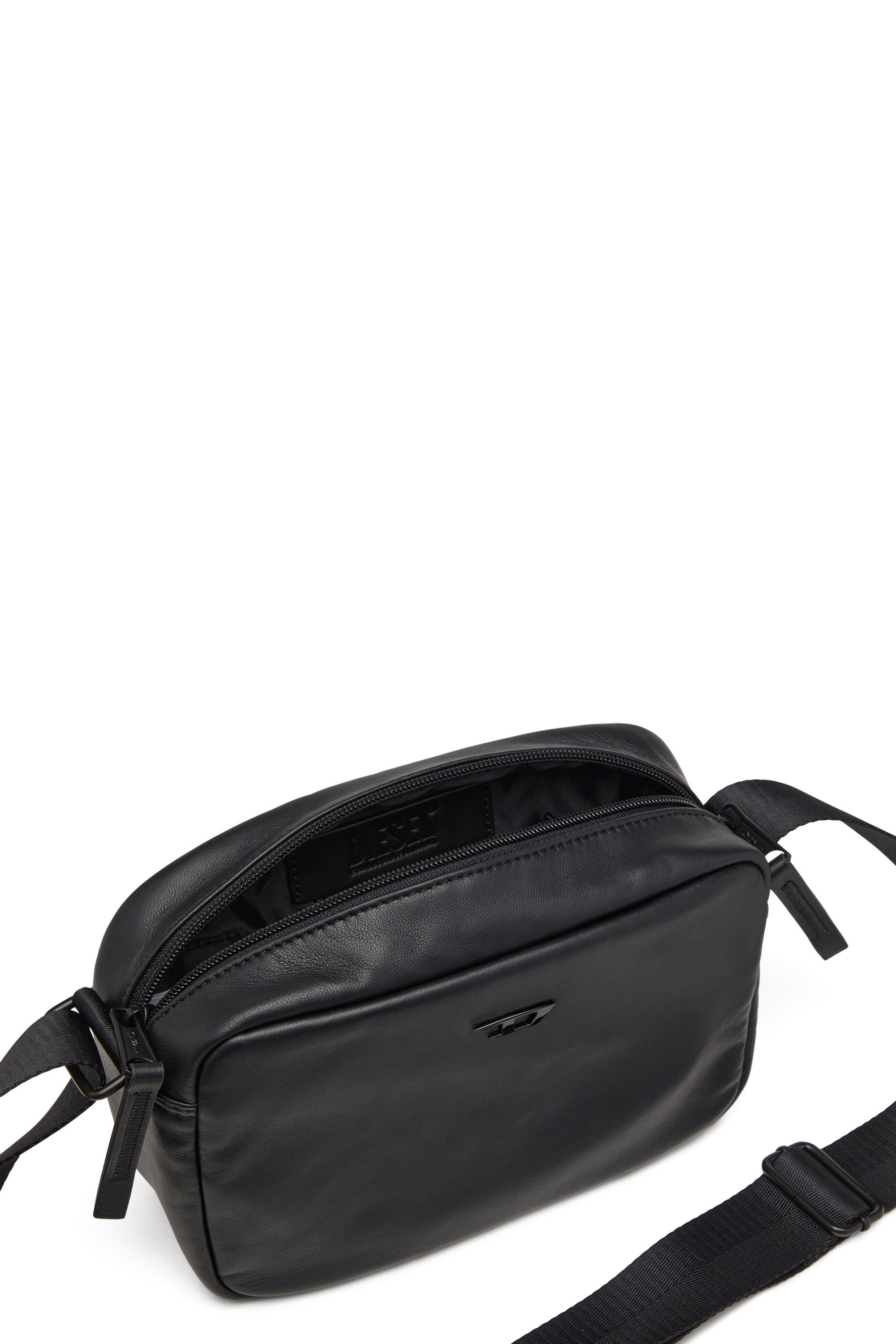 Diesel - RAVE CAMERA BAG X, Herren Rave-Camera Bag aus Nappaleder in Schwarz - 3