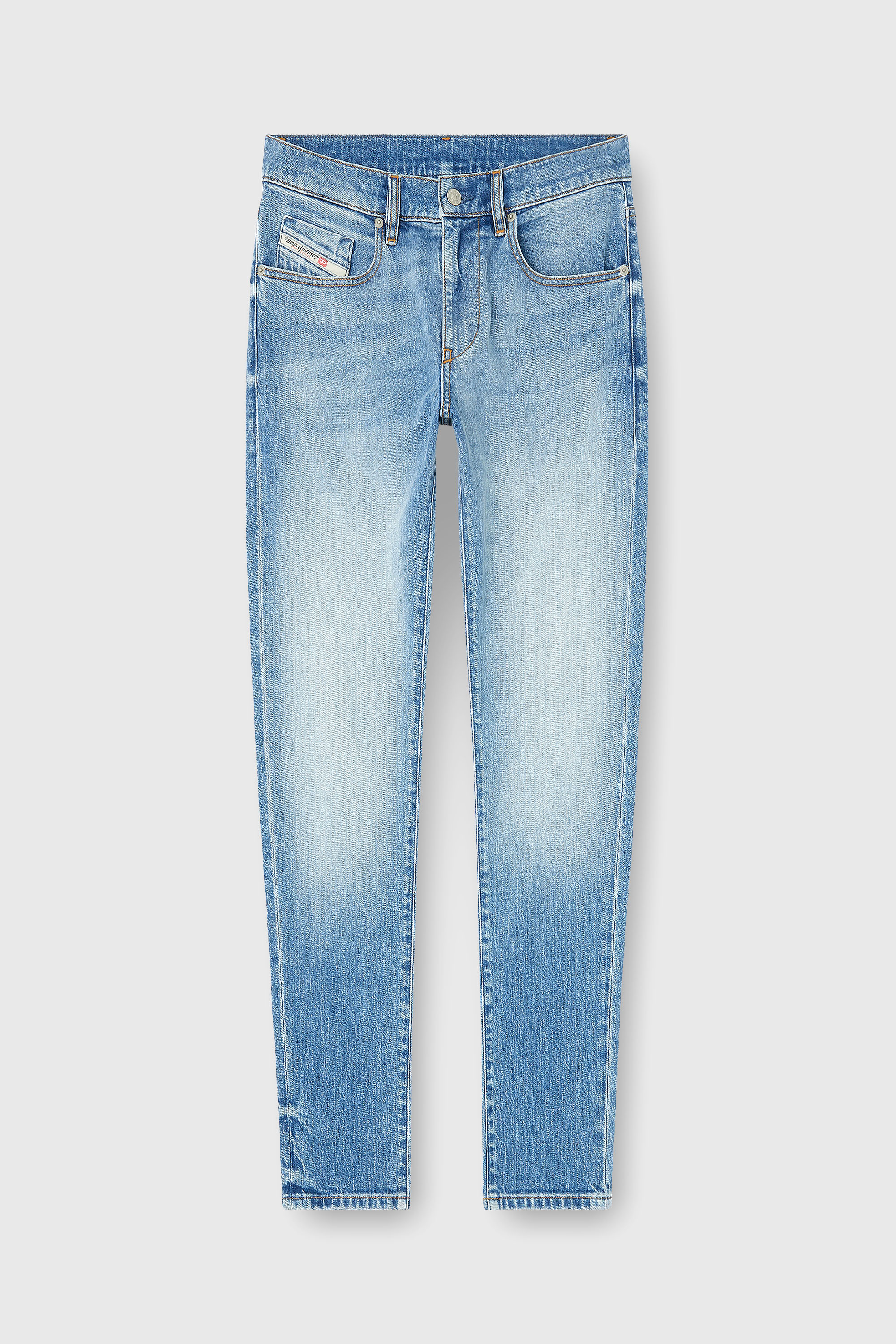 Diesel - Slim Jeans 2019 D-Strukt 0ADBK Homme, Bleu Clair - Image 4