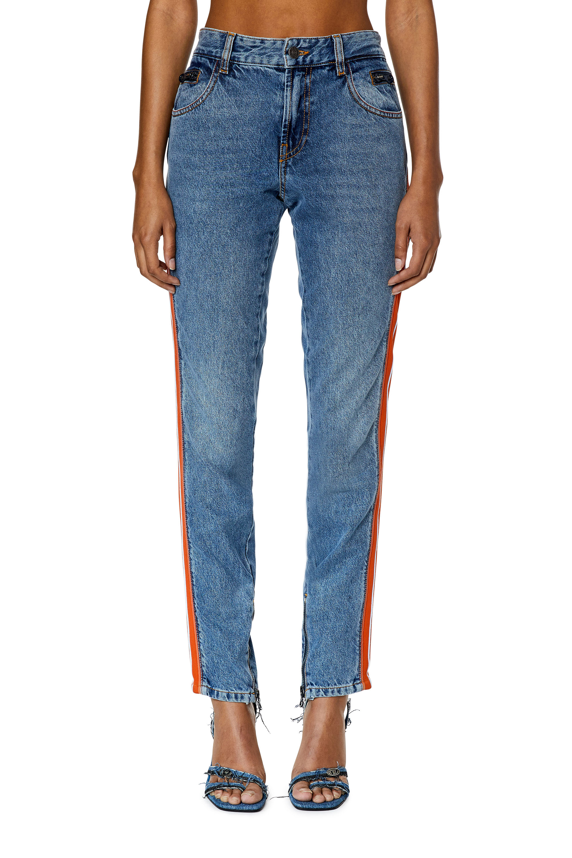 Diesel - Skinny Jeans D-Vision 0EMAT, Blu medio - Image 1