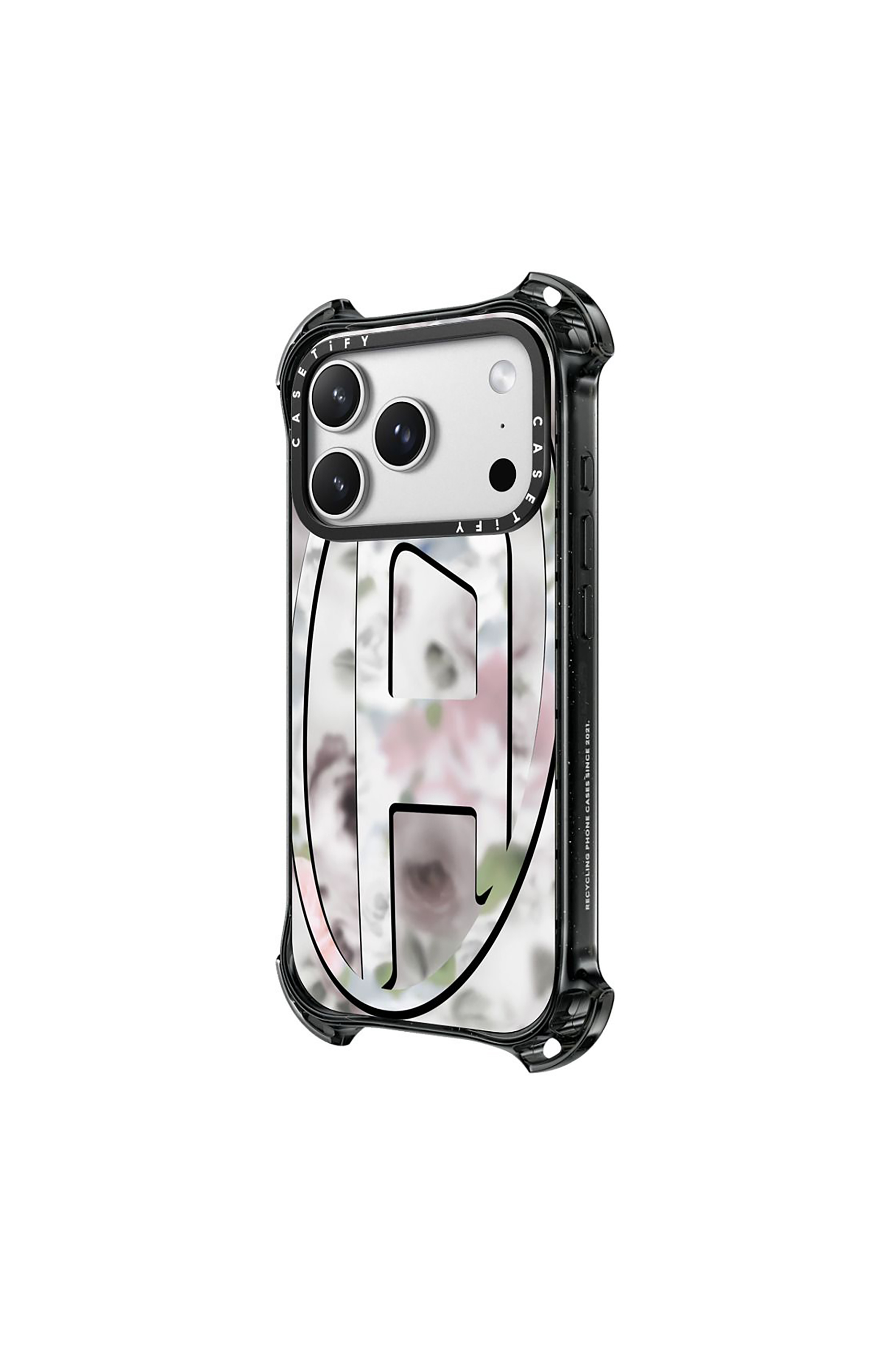 Diesel - 60586 MOULDED CASE, Unisex H&uuml;lle Oval D bounce f&uuml;r iPhone 17 Pro in Schwarz/Rosa - 2