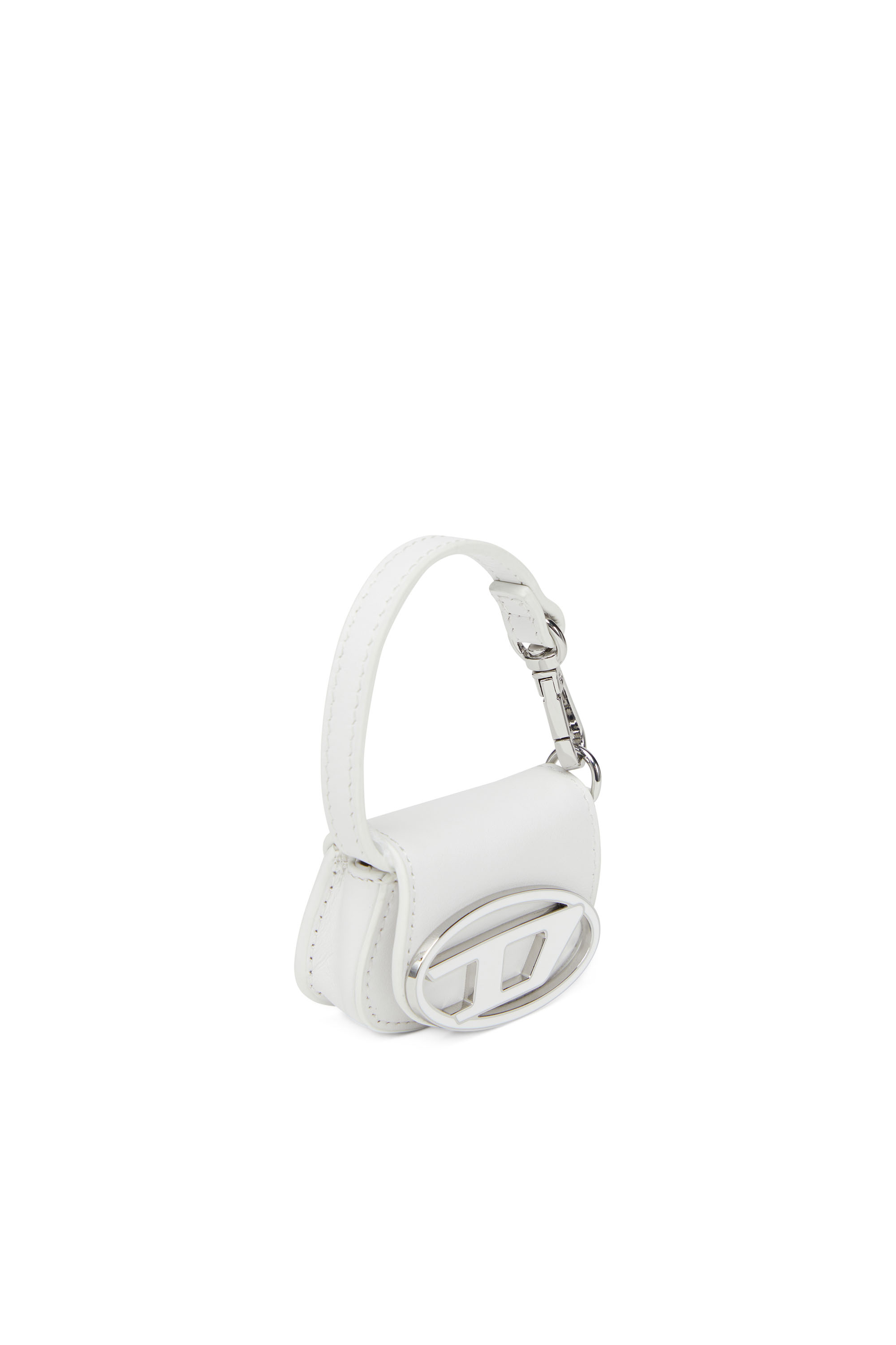 Diesel - 1DR MICRO, Charm per borsa in pelle Donna in Bianco - 4
