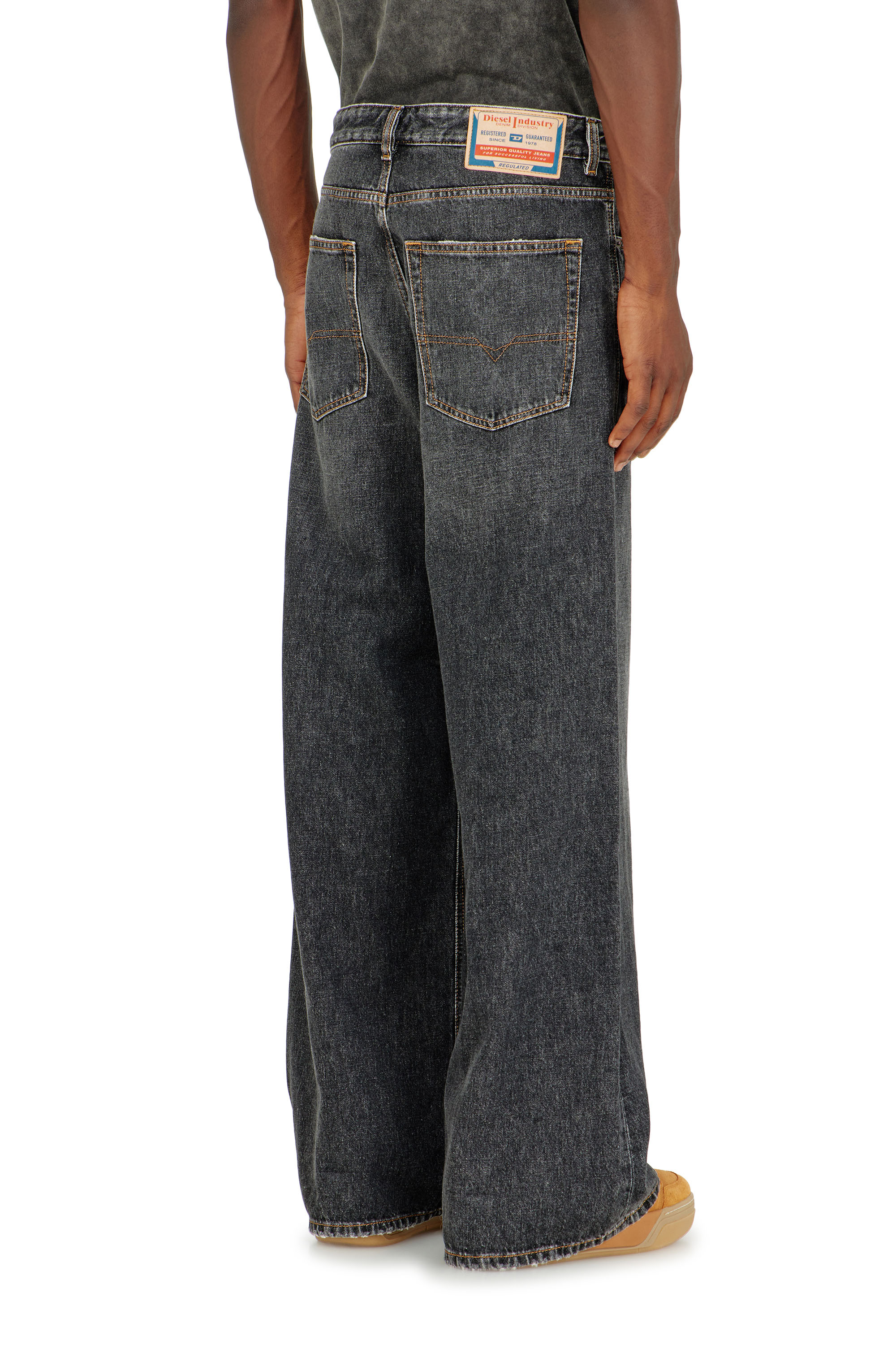 Diesel - Herren Relaxed Jeans D-Rise 007DN, Schwarz/Dunkelgrau - 5