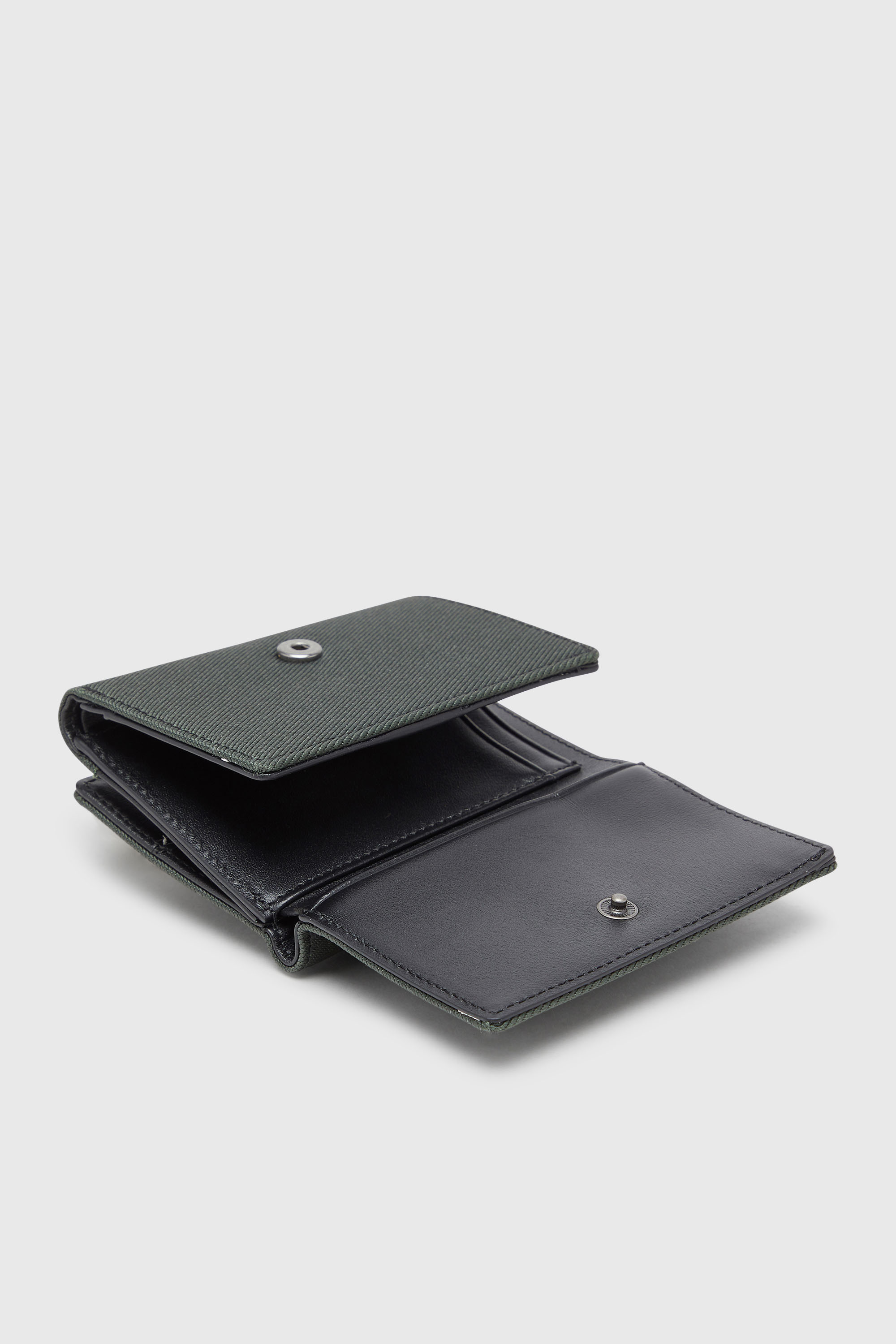 Diesel - D-PACK TRI FOLD COIN 3D, Herren M&uuml;nztasche mit gepr&auml;gtem patch in Gr&uuml;n - 4