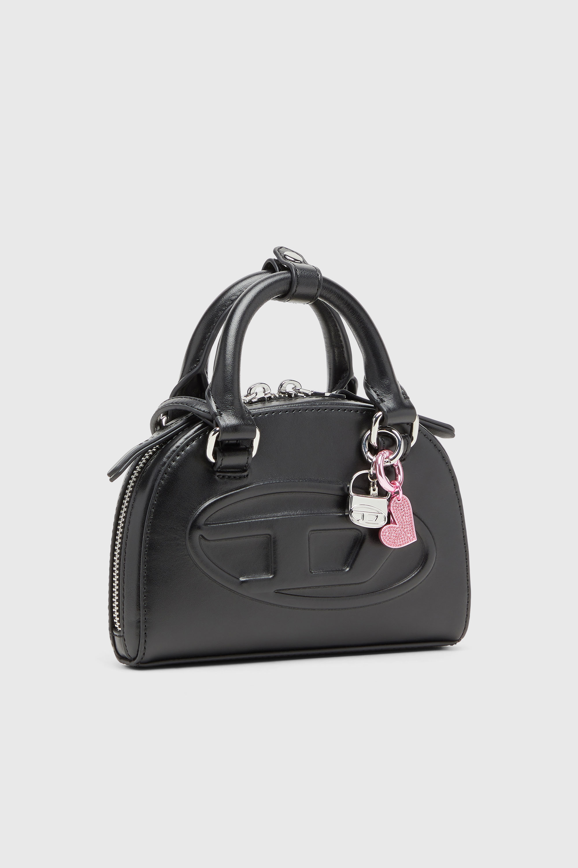 Diesel - CHARM-1DR, Breloque en m&eacute;tal avec mini breloque 1DR Femme in Gris argent&eacute; - 2
