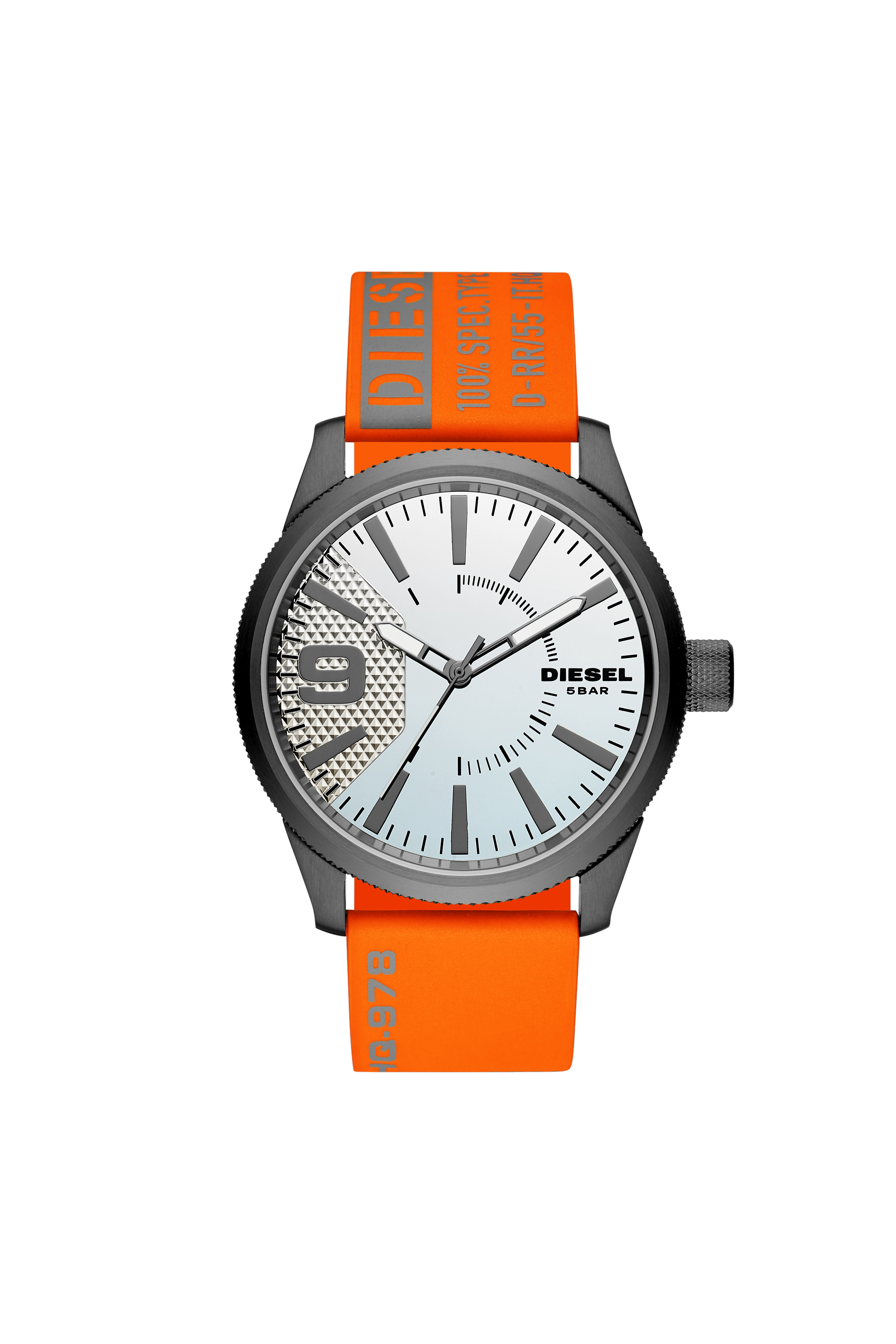 Diesel - DZ1933, Montre Rasp en nylon orange à trois aiguilles Homme in Orange - 1