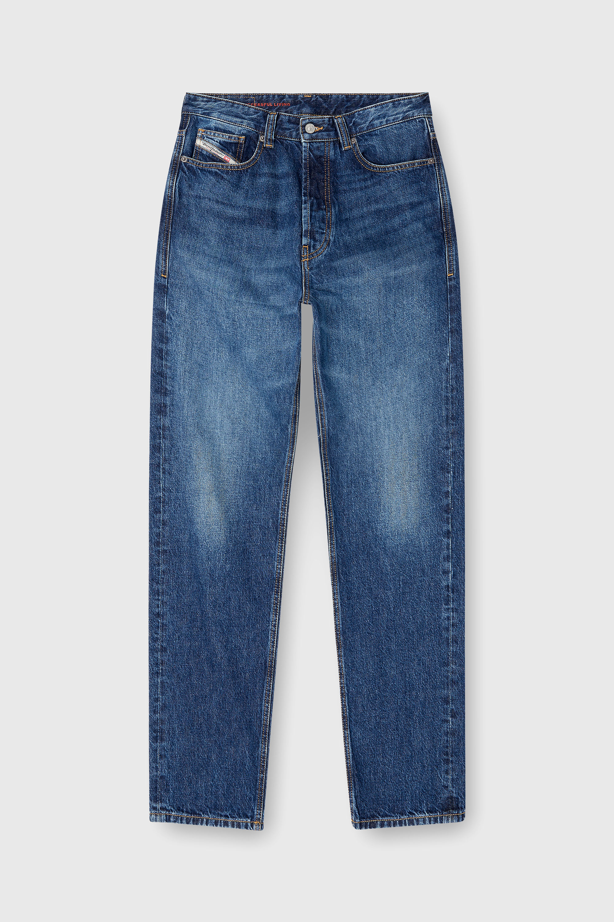 Diesel - Regular Jeans 2024 D-Macs 09I27 Homme, Bleu moyen - Image 2