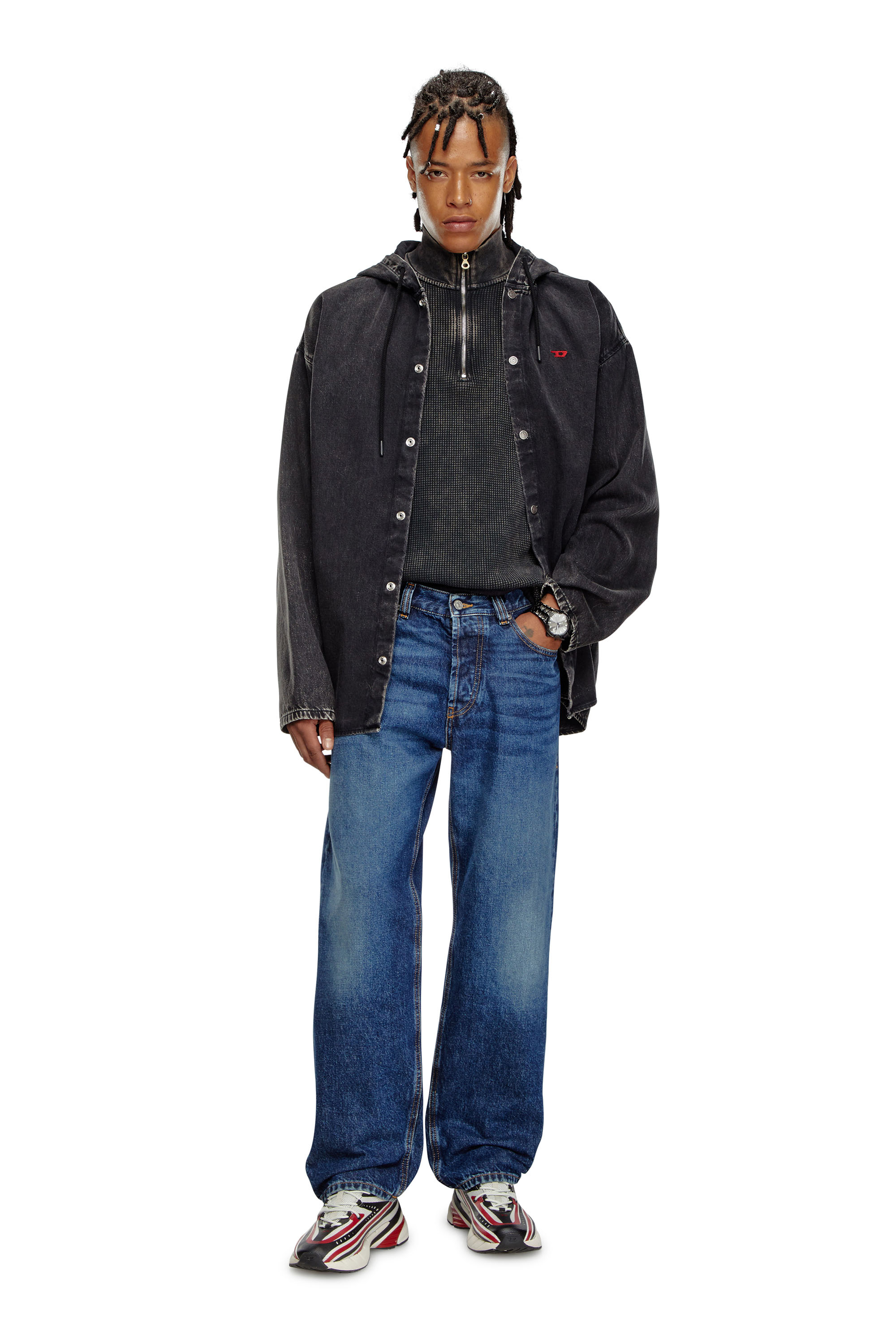 Diesel - Regular Jeans 2010 D-Macs 09I27 Homme, Bleu Foncé - Image 2