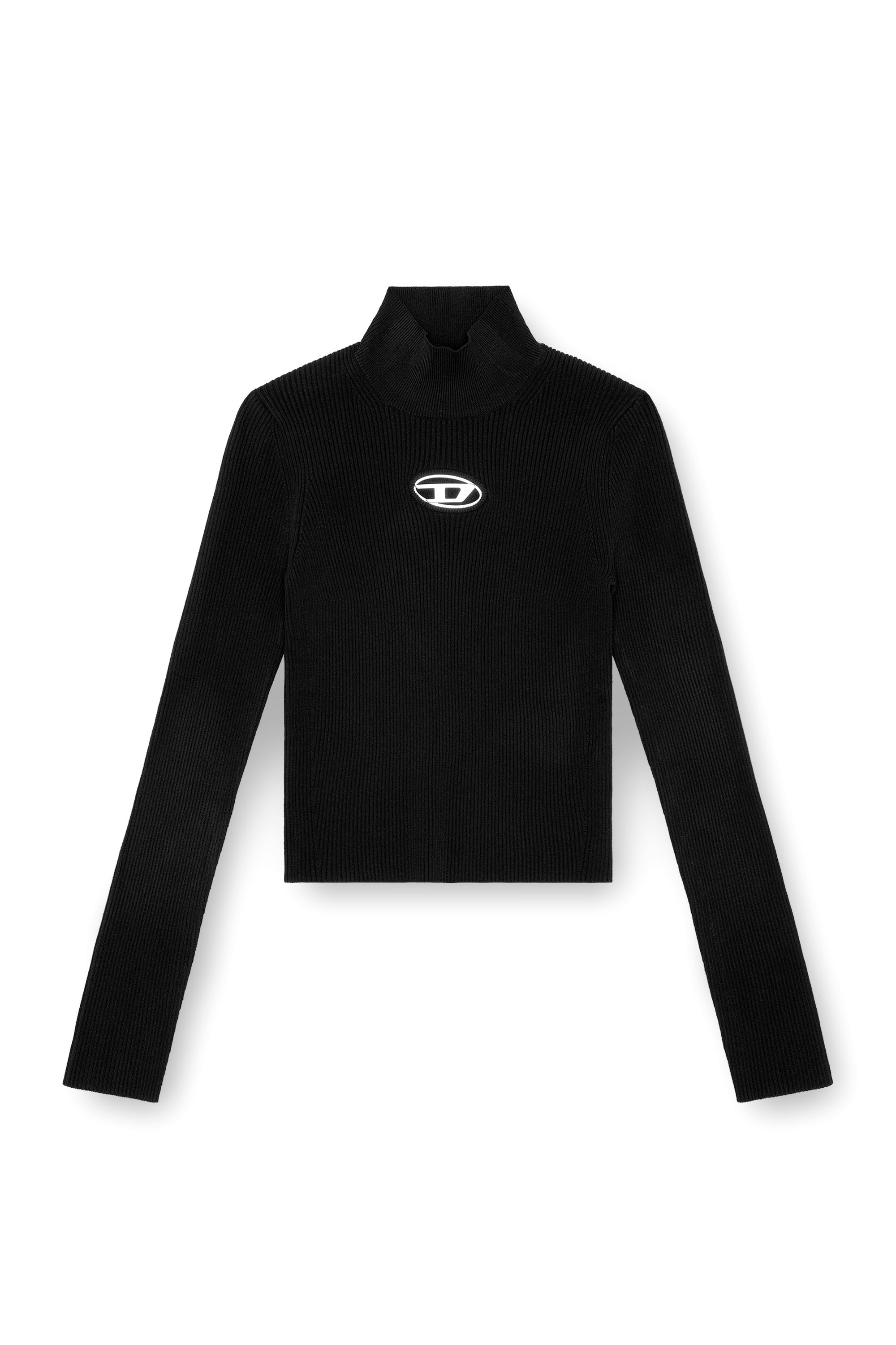 Diesel - M-VALARI-TN, Top a coste Donna in Nero - 2