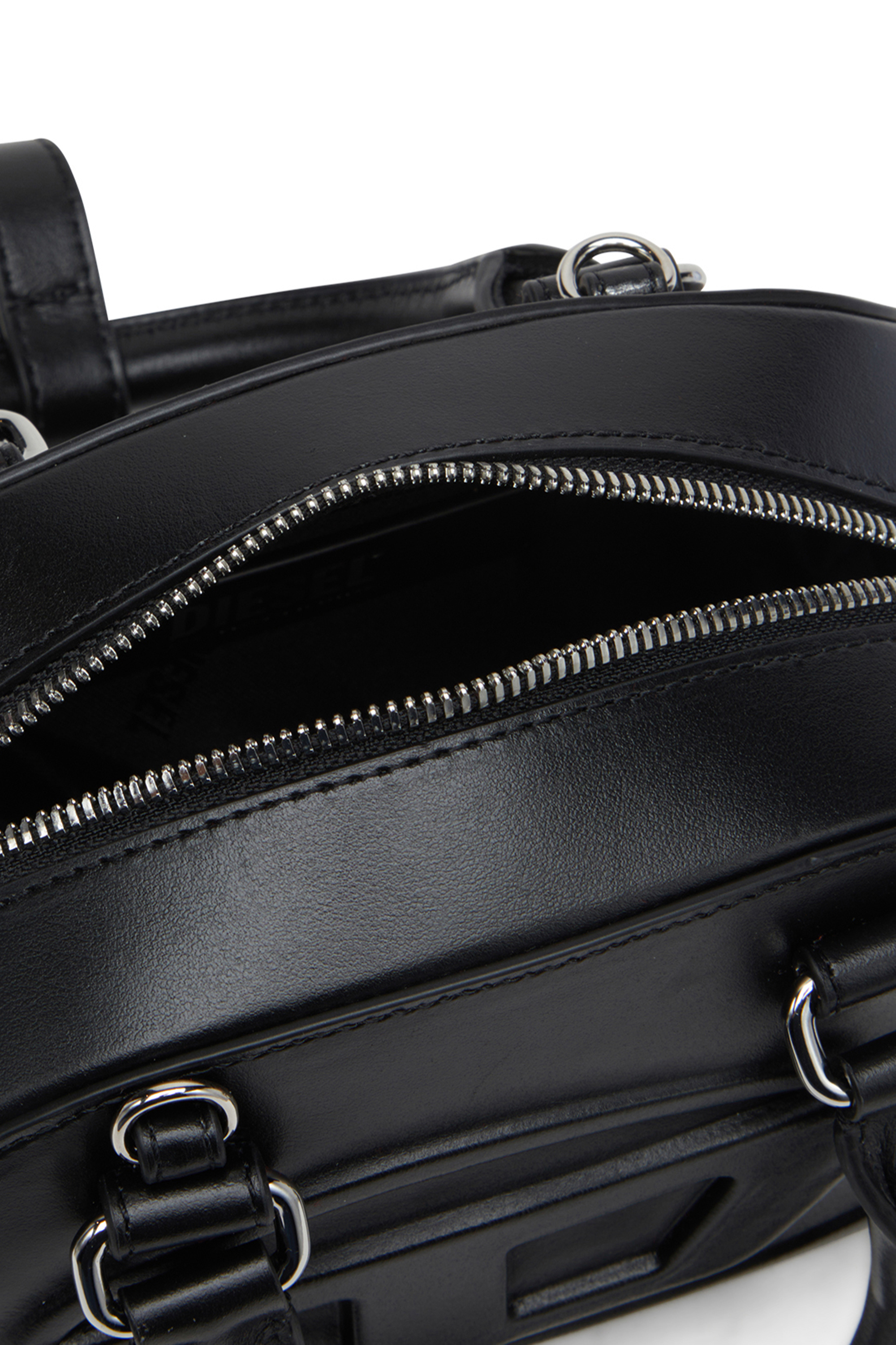 Diesel - 1DR DOME CROSSBODY, 1DR Dome-Mini sac bowling en cuir Femme in Noir - 5