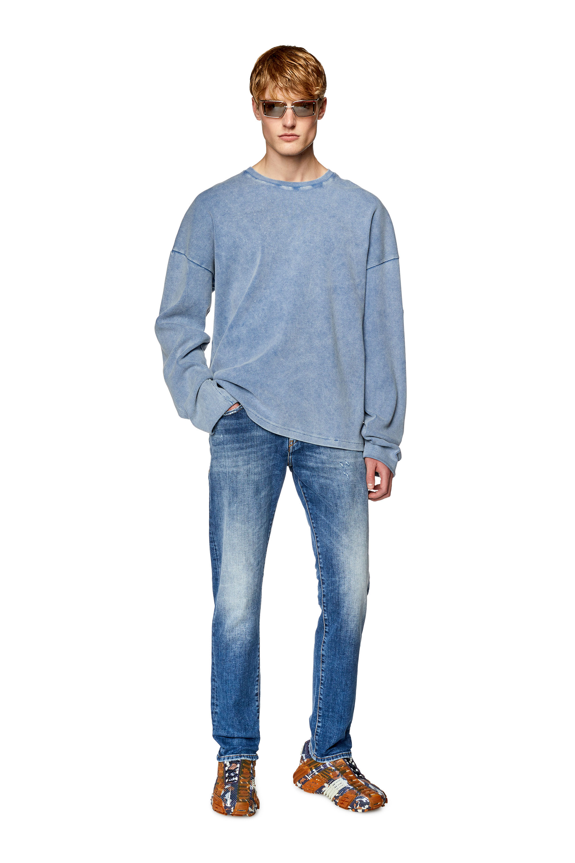 Diesel - Slim Jeans 2019 D-Strukt 09G32, Mittelblau - Image 4