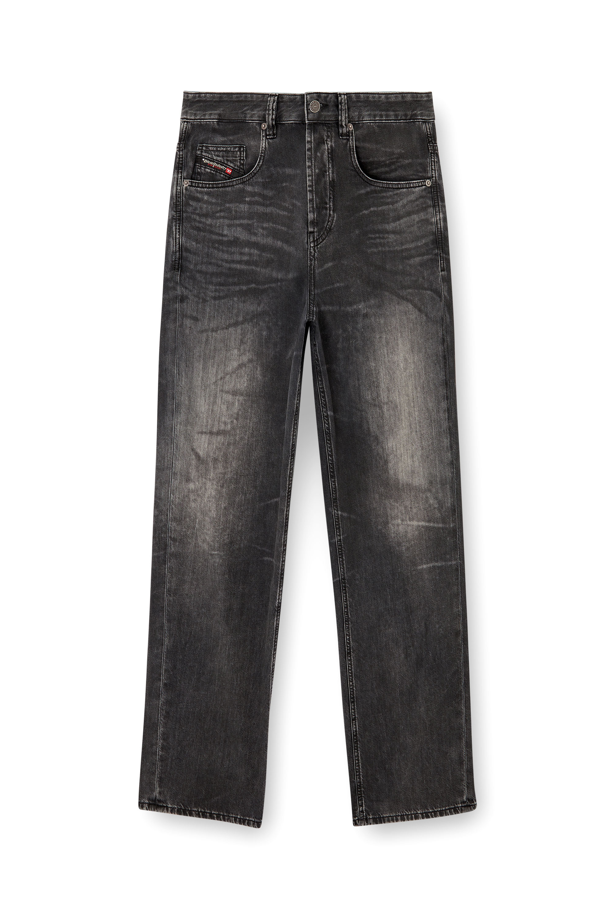 Diesel - Relaxed Jeans 2001 D-Macro 0CEBC Uomo, Nero/Grigio scuro - Image 3