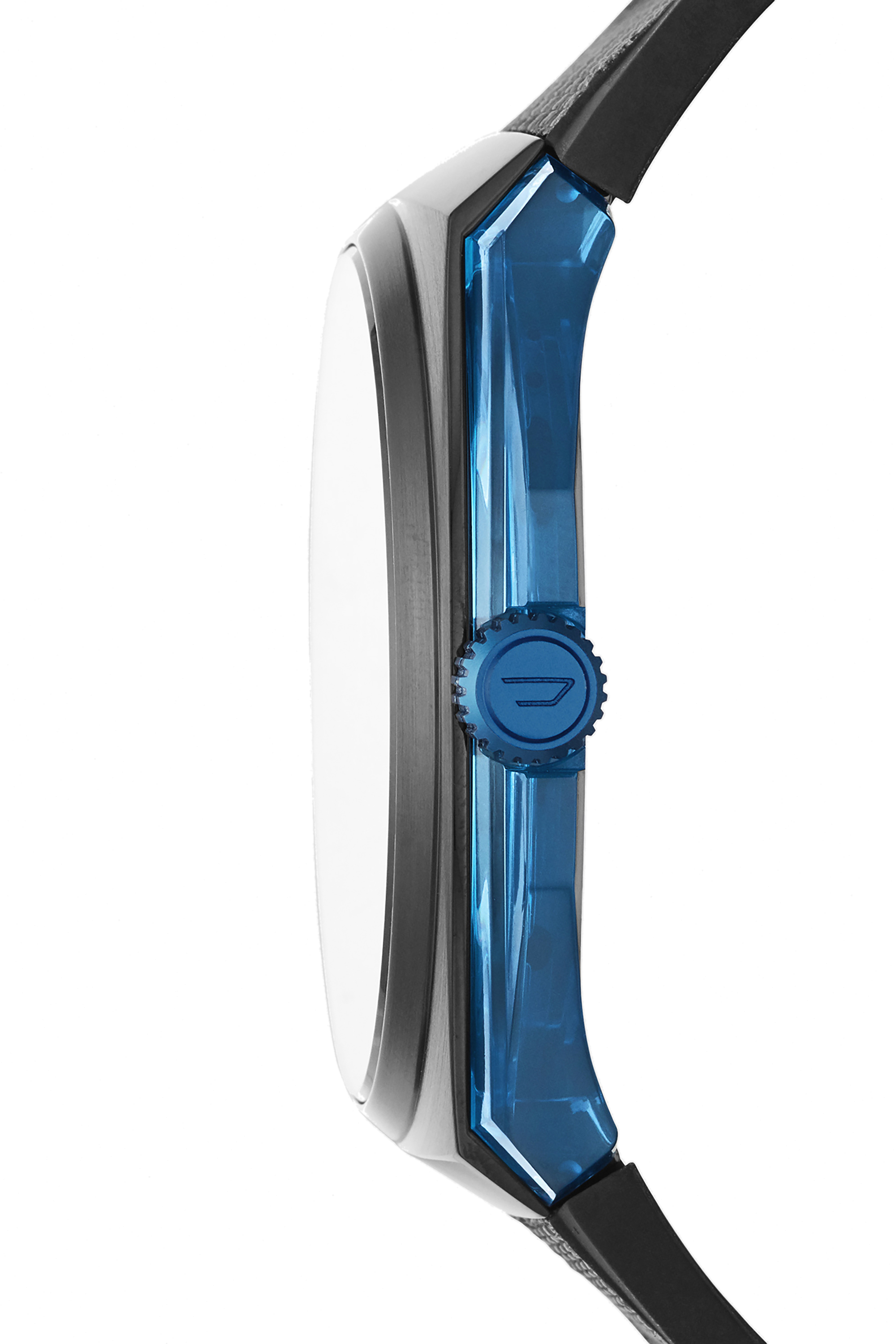 Diesel - DZ1885, Man's Stigg black and gray nylon watch in Black/Blue - 2