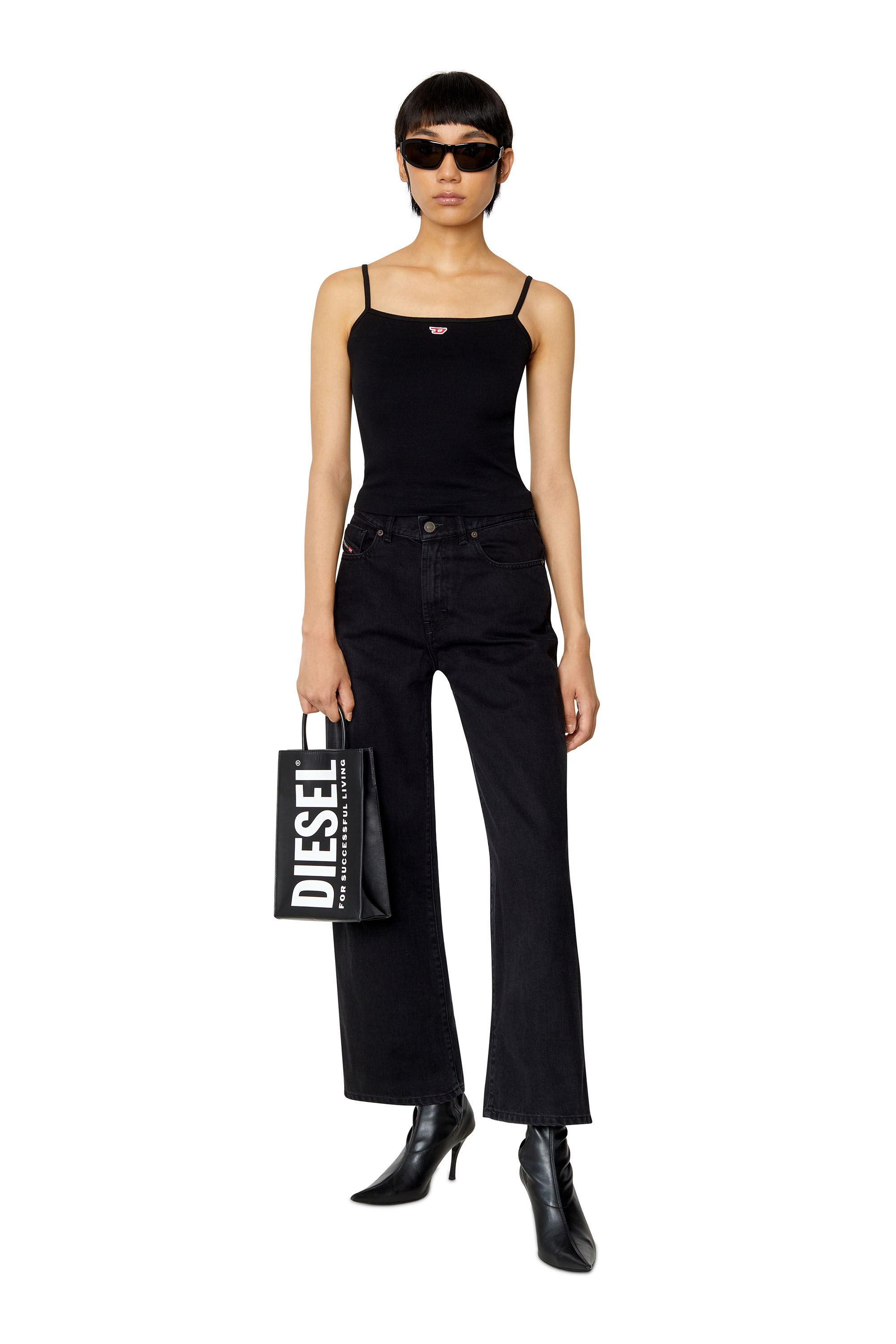 Diesel - Bootcut and Flare Jeans 2000 Widee Z09RL, Nero/Grigio scuro - Image 6