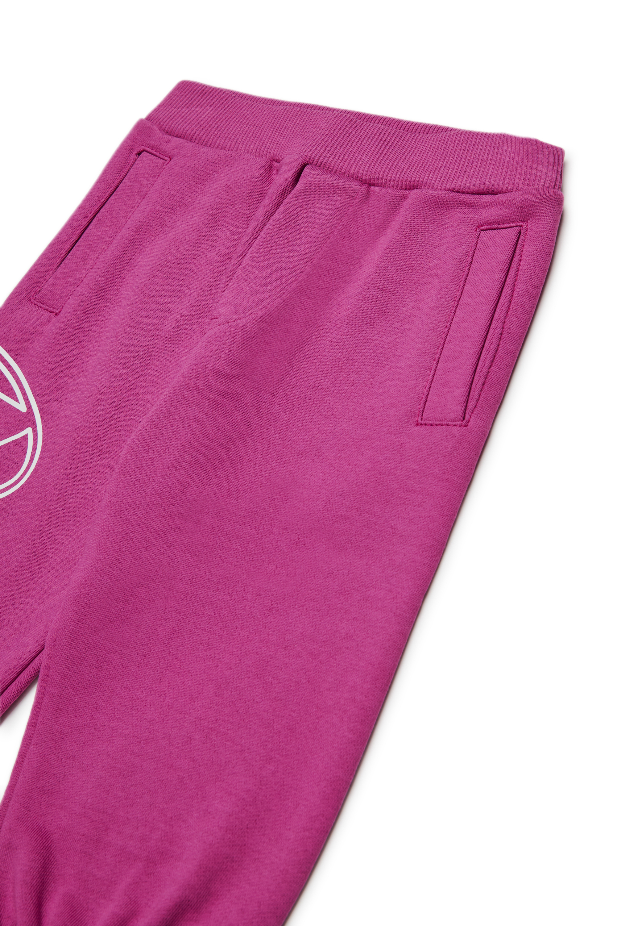 Diesel - PTIMOTYB, Unisex Baumwollhose mit Grafikdruck in Violett - 3