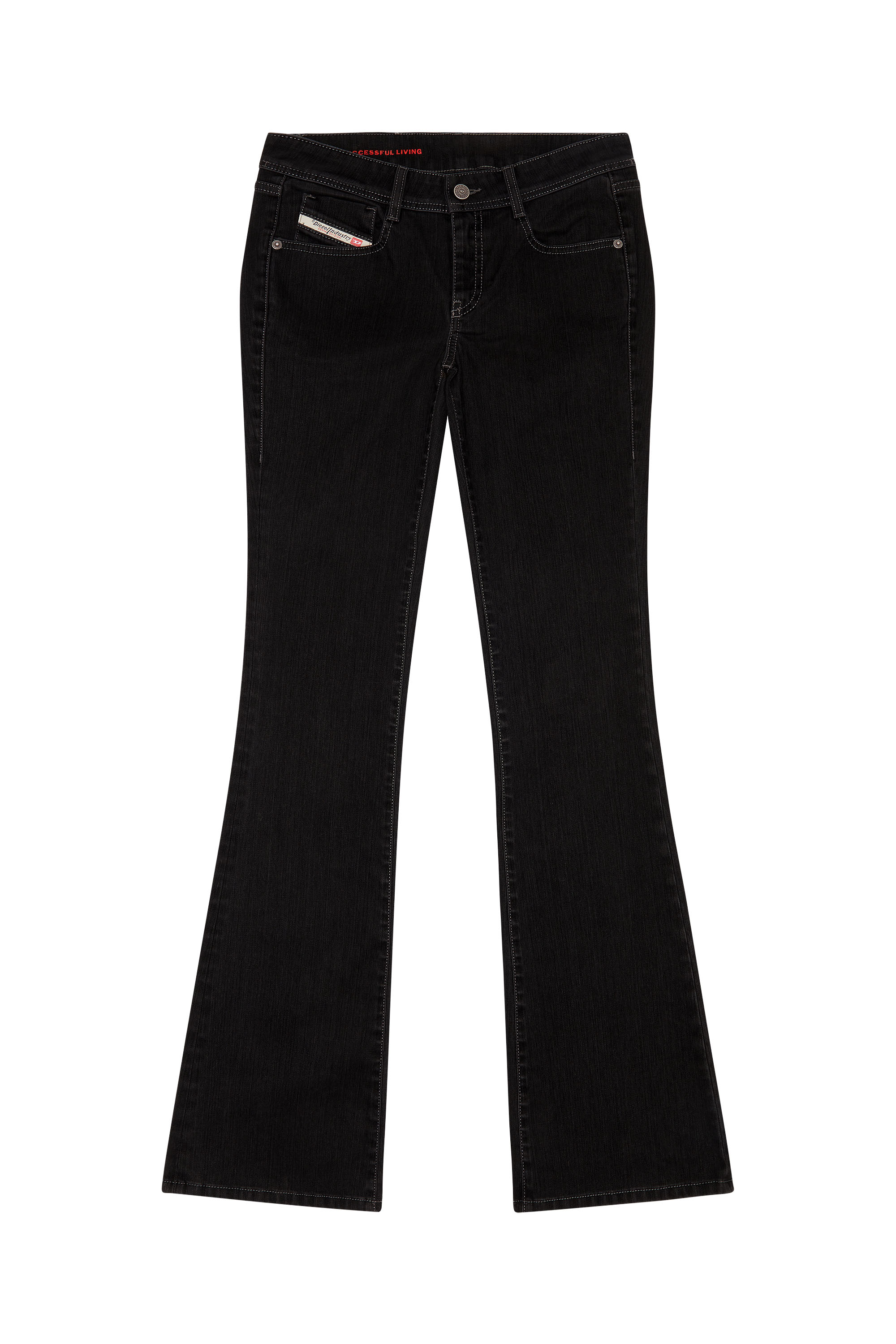 Diesel - 1969 D-EBBEY 0IHAO Bootcut and Flare Jeans, Nero/Grigio scuro - Image 6