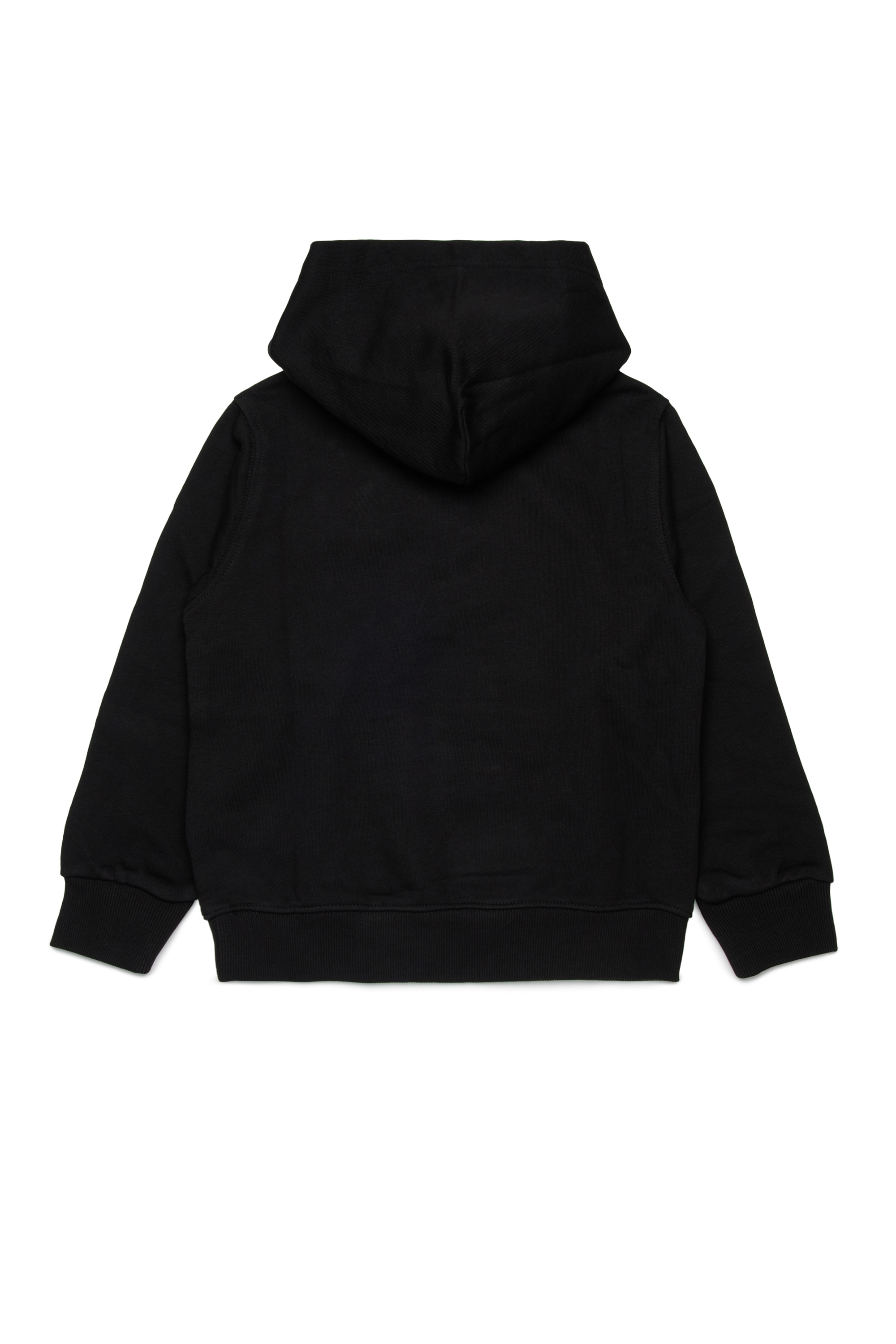 Diesel - SXGINHOOD OVER, Hoodie in cotone con patch Unisex in Nero - 2