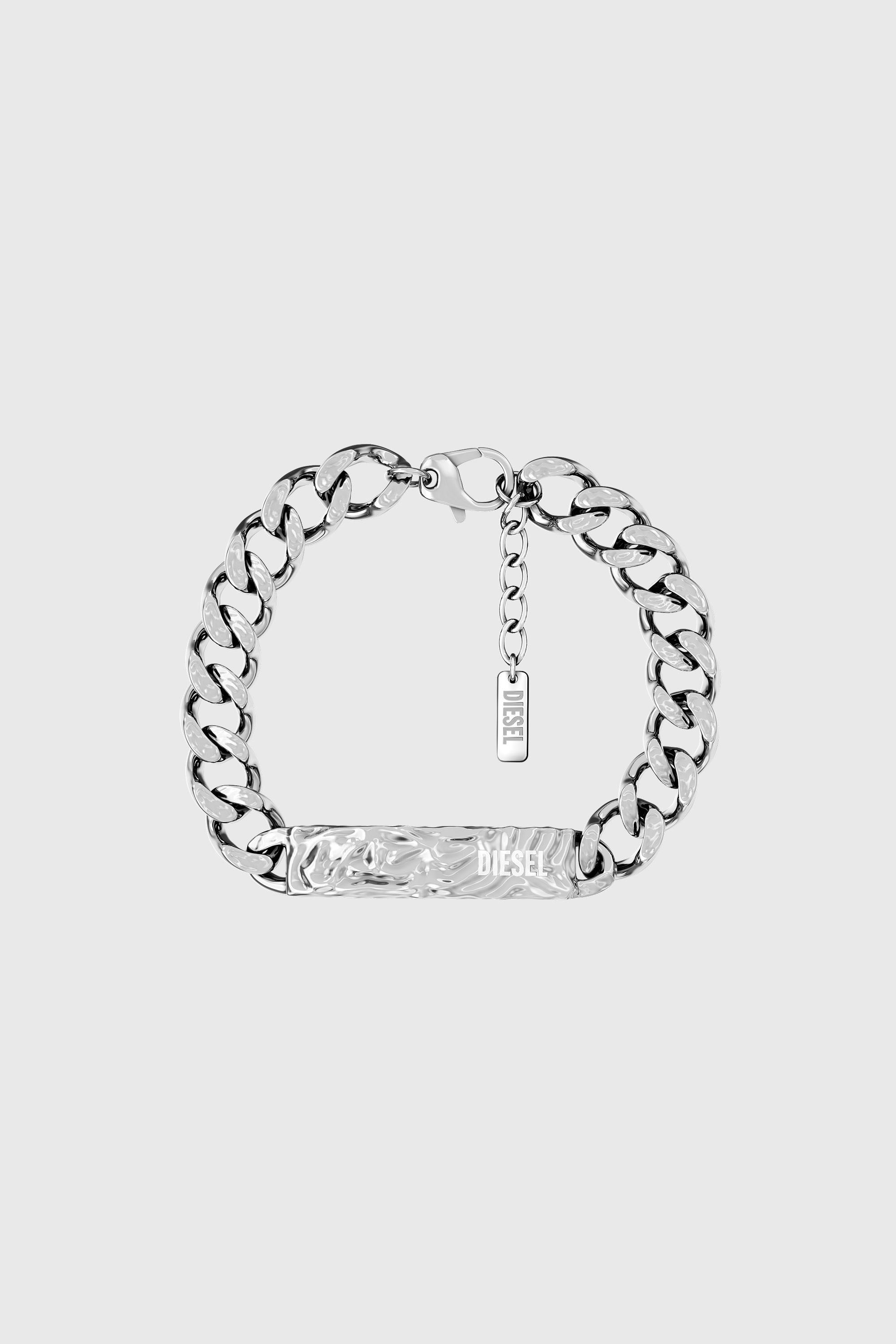 Diesel - DX1732040, Bracciale ID in acciaio inox Unisex in Argento - 1