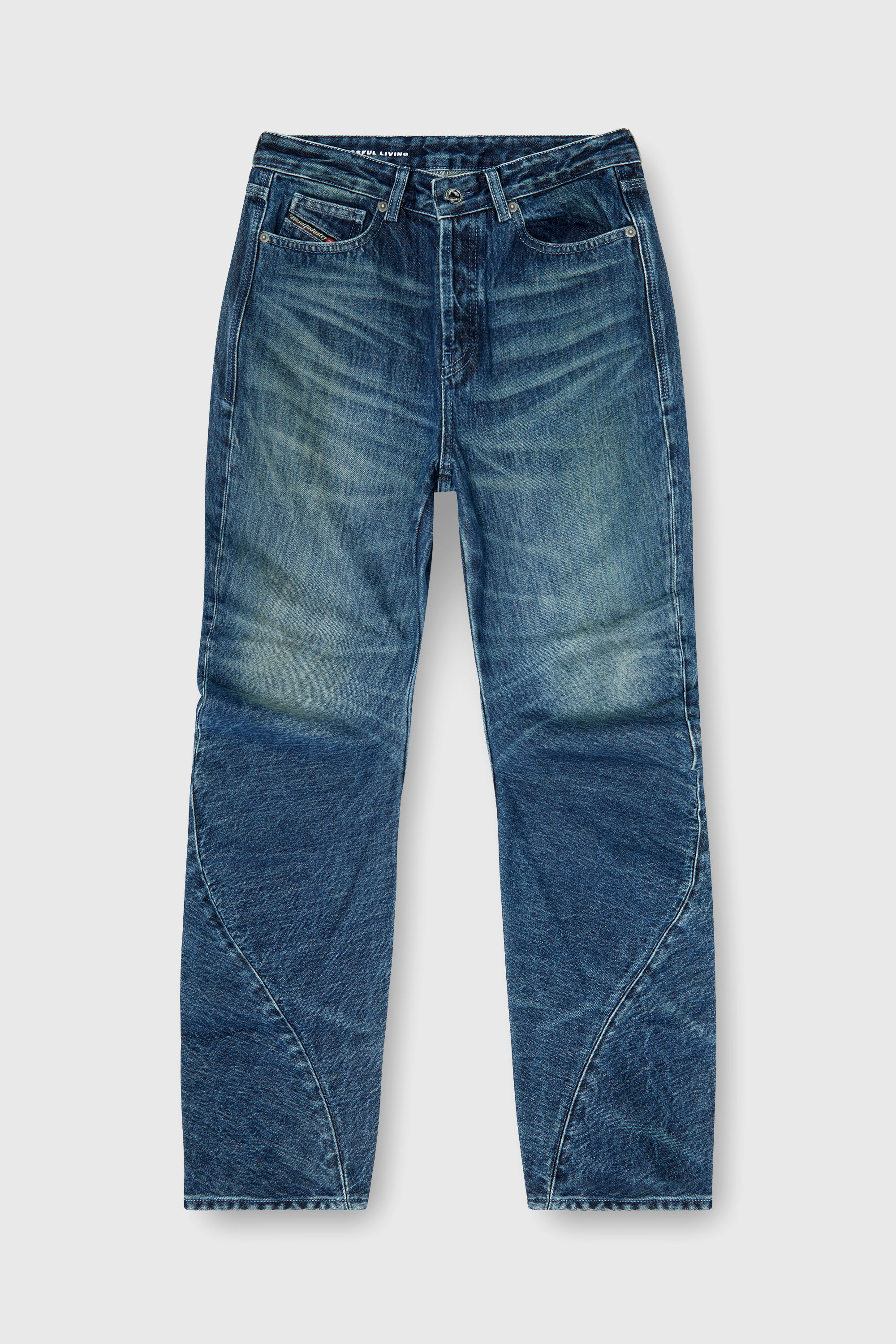 Diesel - Damen Regular Jeans D-Twisty 007FZ, Dunkelblau - 6