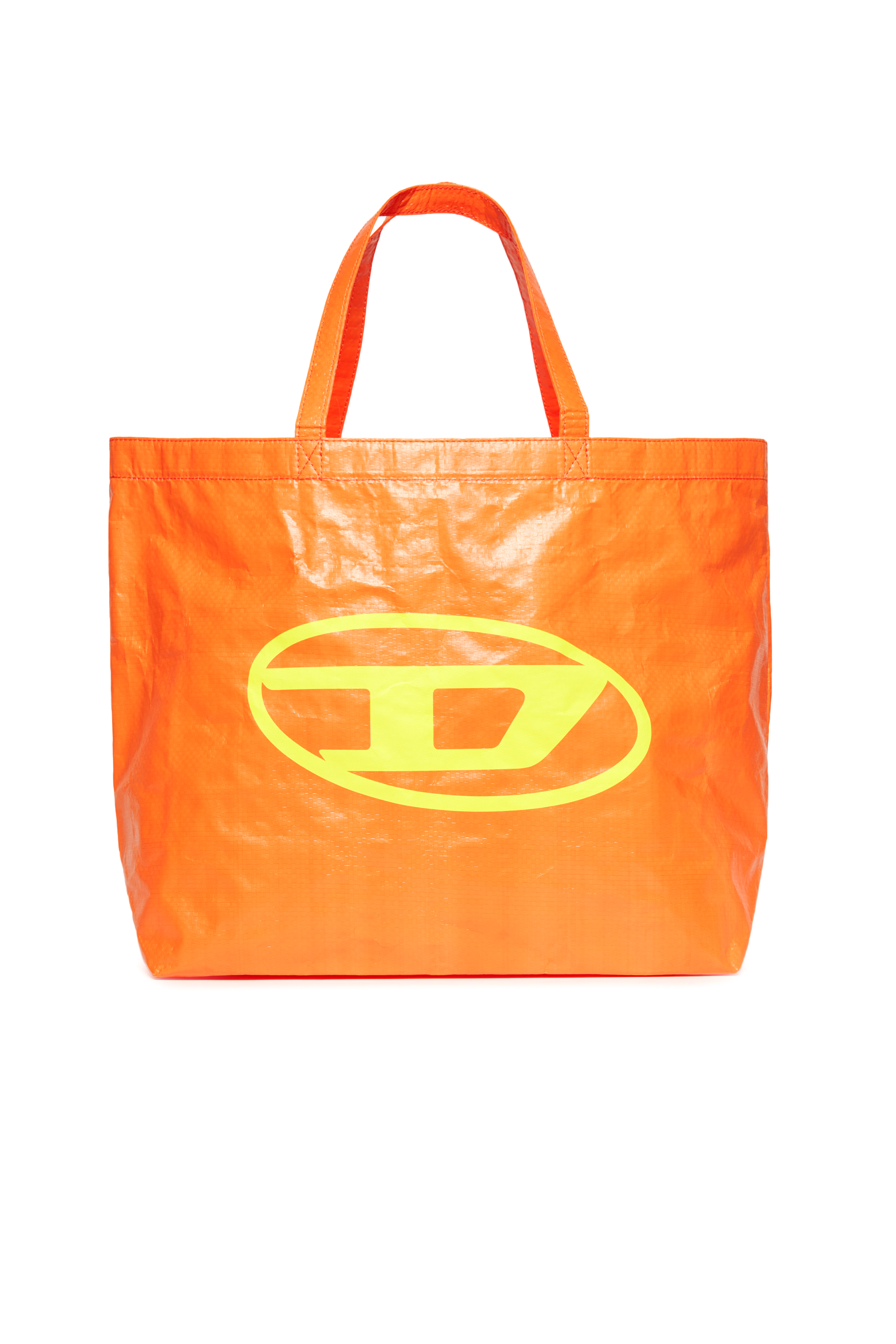 Diesel - WRITTEN, Damen Strandtasche mit Oval D-Print in Orange - 1