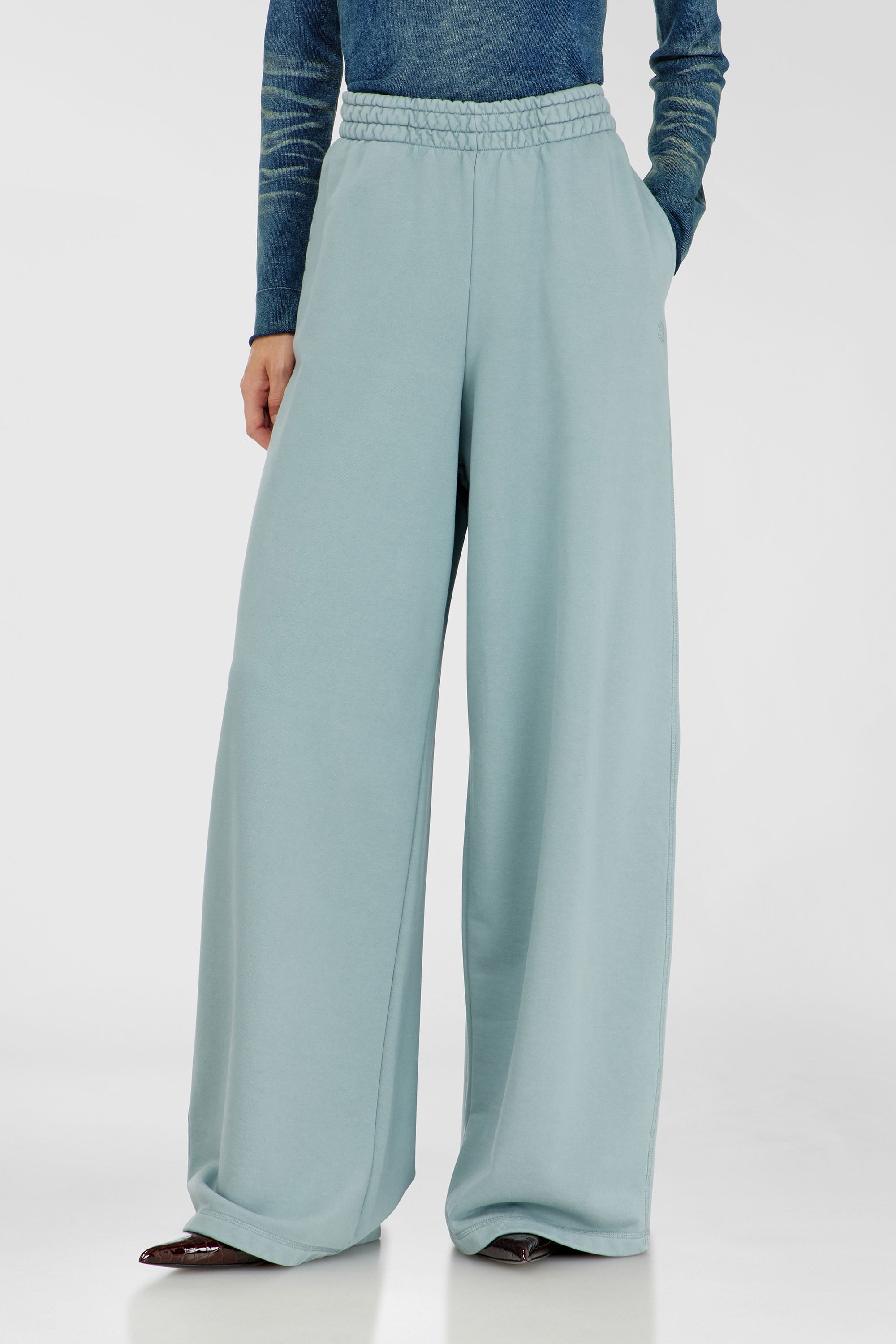 Diesel - P-ZENIA-OD, Pantalon de surv&ecirc;tement ample avec taille &eacute;lastique Femme in Bleu - 1