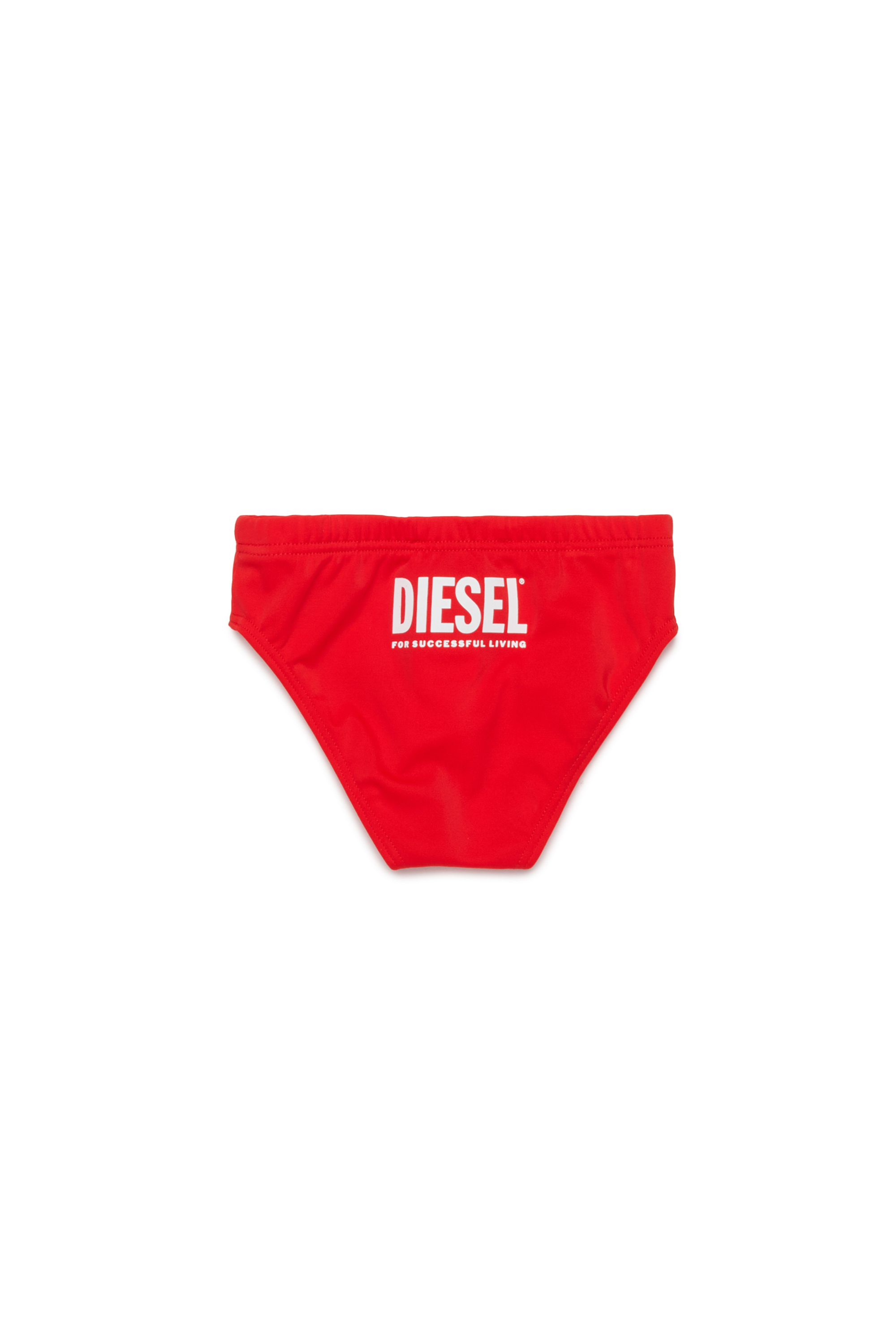 Diesel - MILIB, Slip da bagno con stampa Diesel Uomo in Rosso - 2