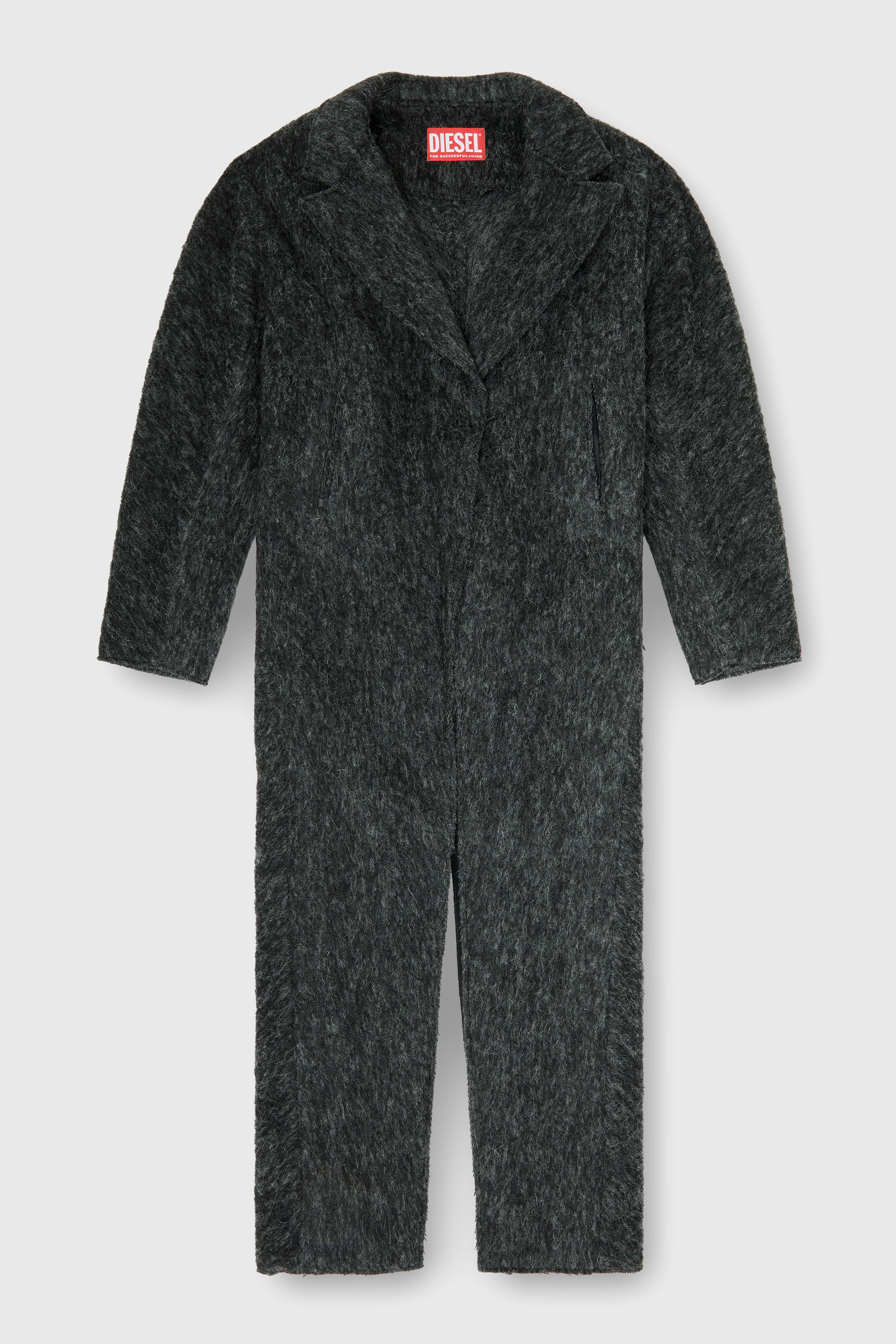 Diesel - W-SAYTA, Manteau long en laine et alpaga m&eacute;lang&eacute;s Femme in ToBeDefined - 2